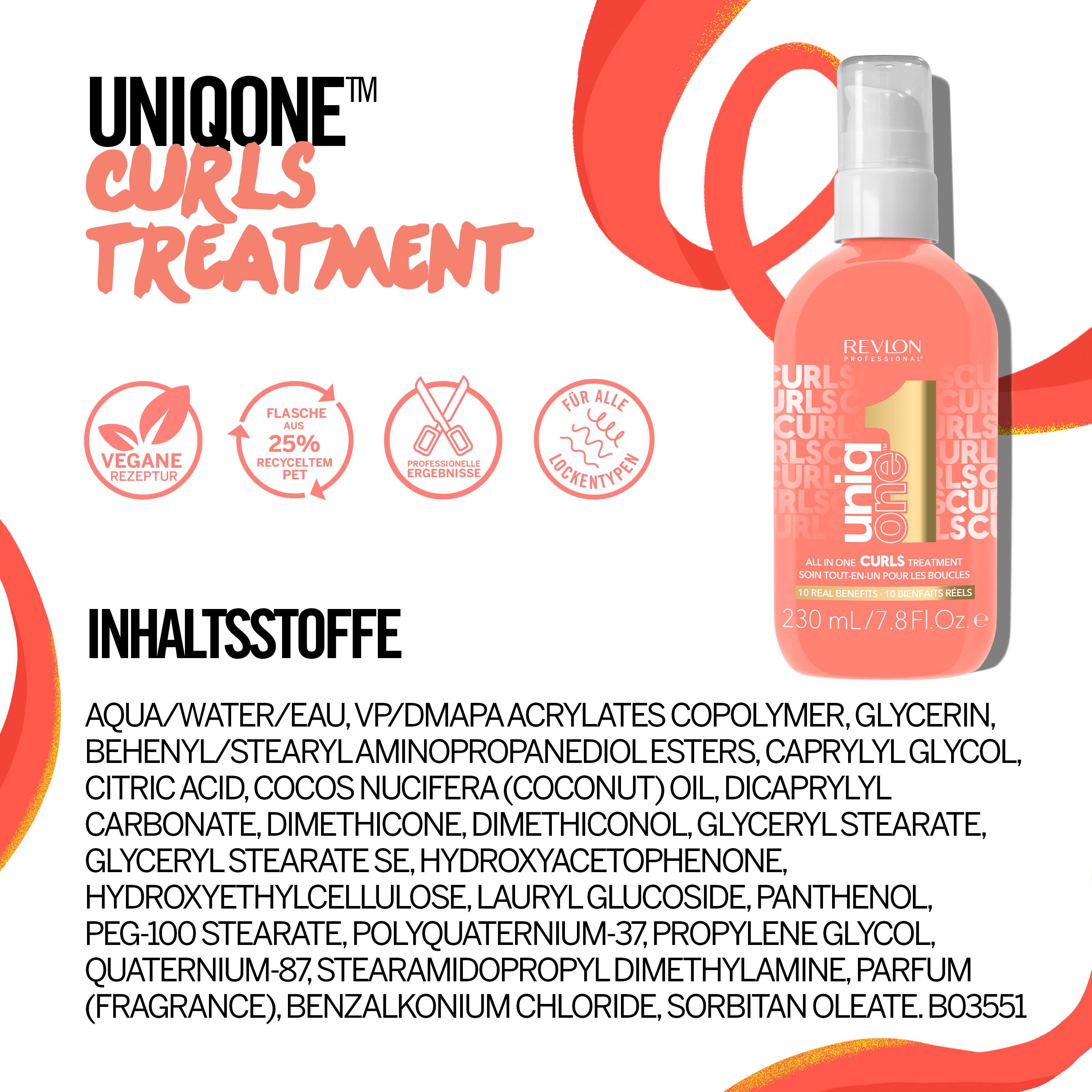 REVLON PROFESSIONAL Leave-in verzorging All In One Curls Hair Treatment 230 ml (1-delig)