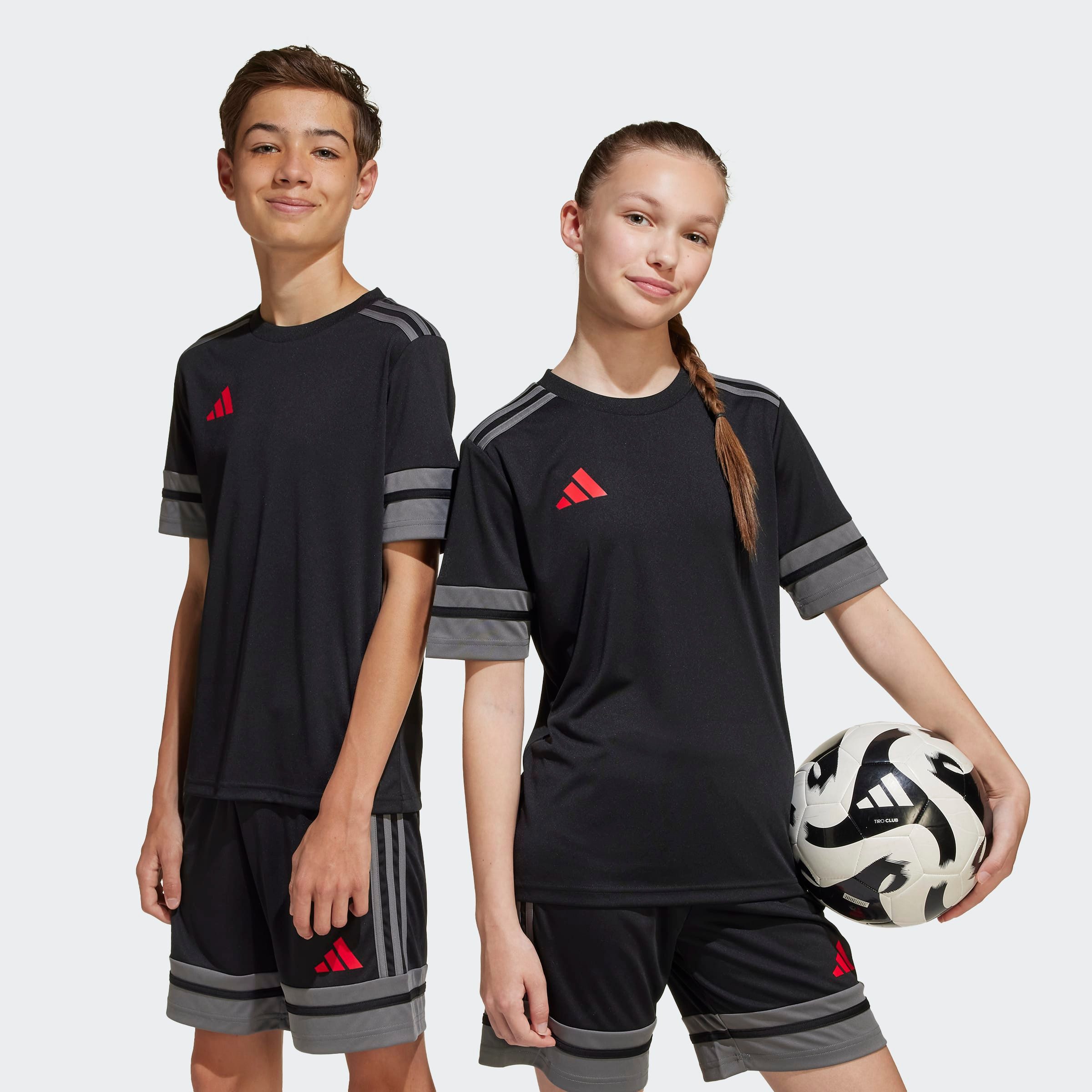 adidas Performance Voetbalshirt SQUA25 JSY Y jongens voetbalshirts maat 140 zwart