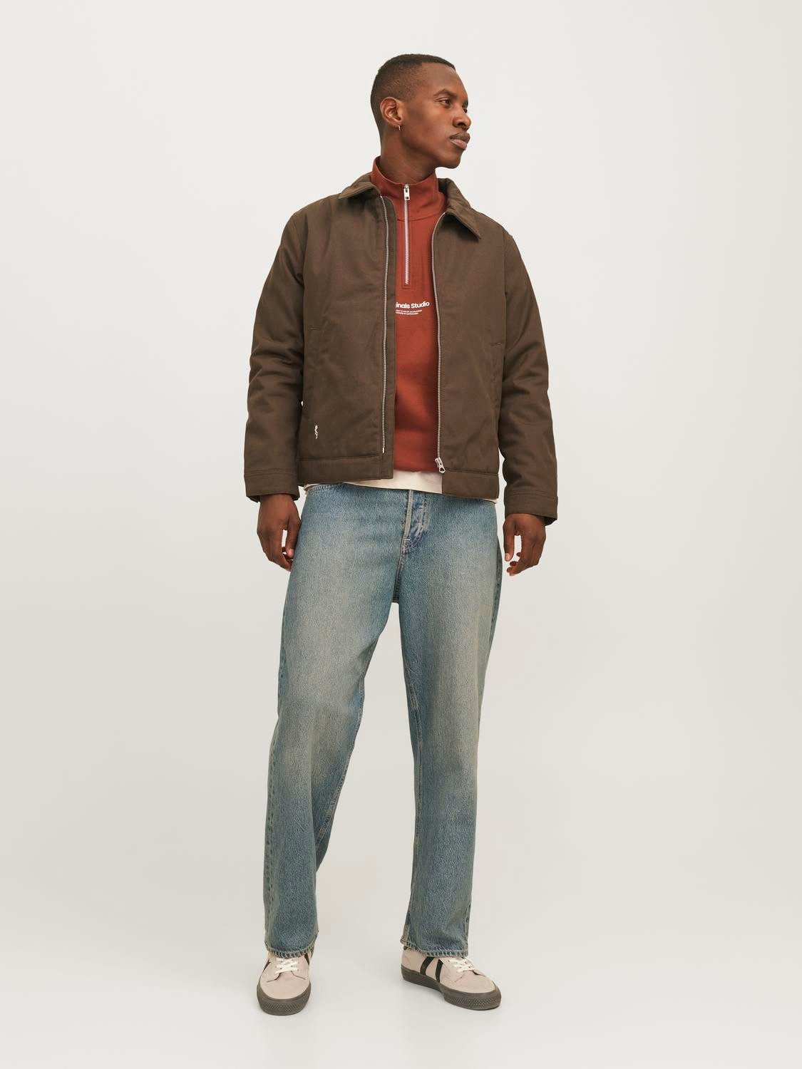 Jack & Jones Sweatshirt JORVESTERBRO SWEAT QUARTER ZIP HN NOOS