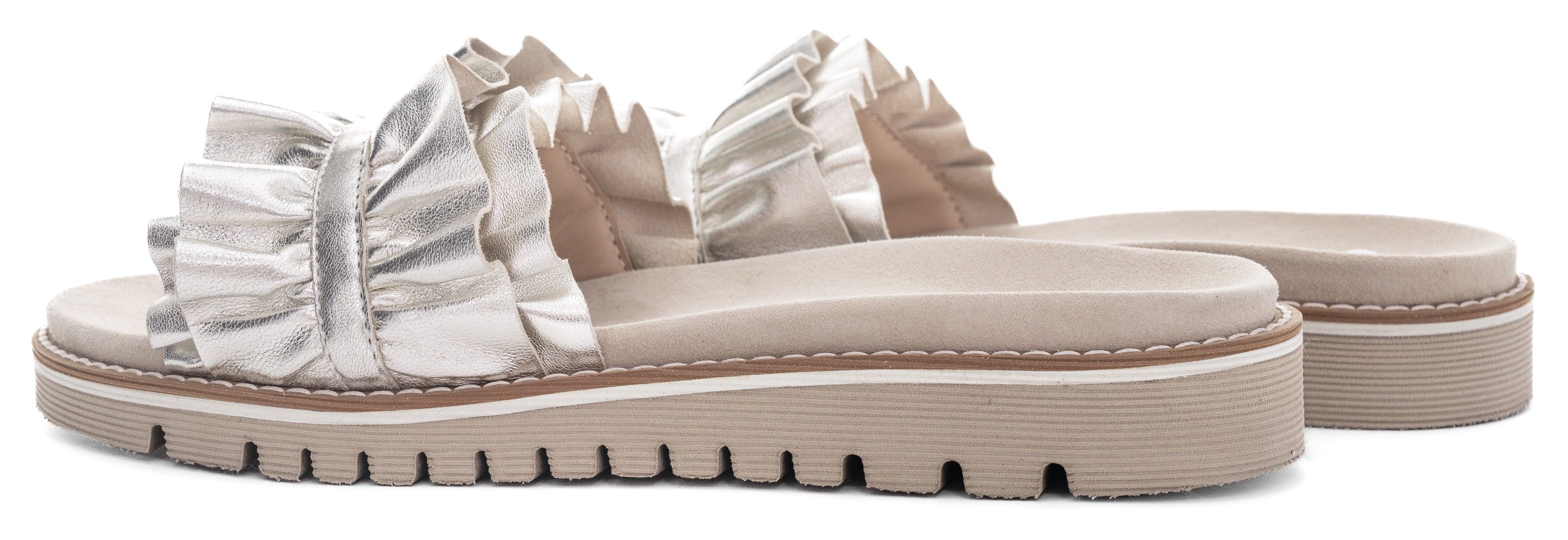 Ara Slippers KENT , slides, flats, sandaal met geplooide bandage