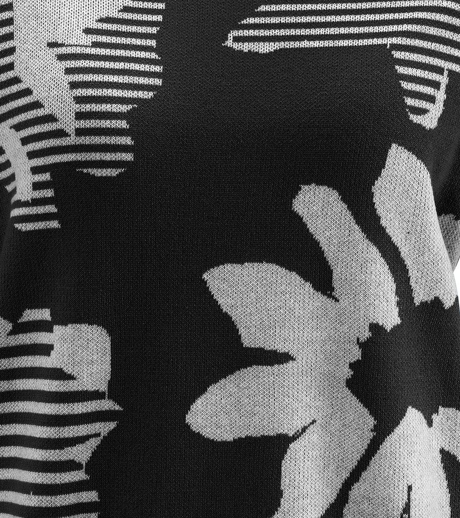 Aniston SELECTED Gebreide trui met trendy en grootschalige jacquardpatronen