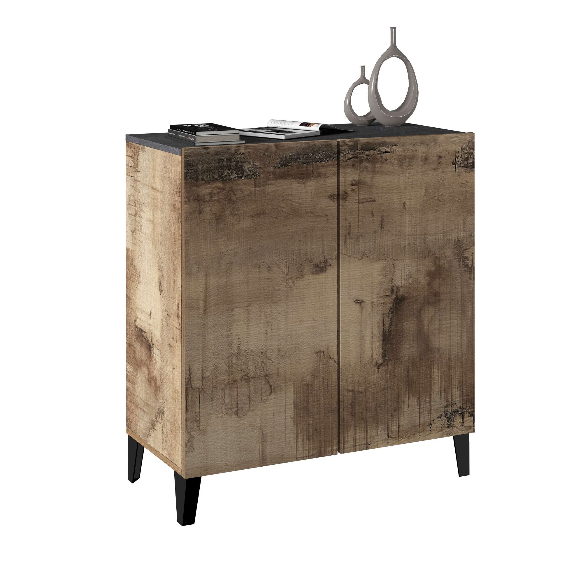 INOSIGN Archiefkast Sunrise Archiefkast, Multifunctionele kast, Bureaukast met 2 deuren & 2 vakken, breedte 79,2 cm, gemaakt in italië bijzetkastjes