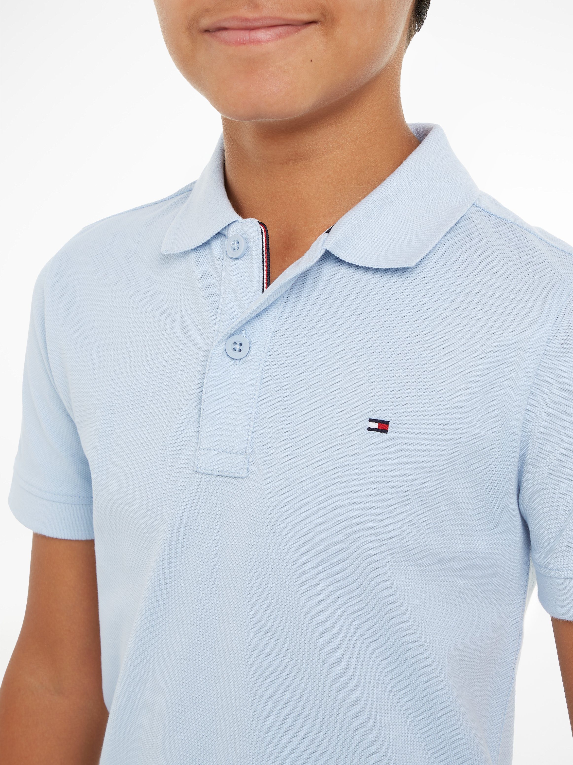 Tommy Hilfiger Poloshirt FLAG POLO SS met geborduurd logo