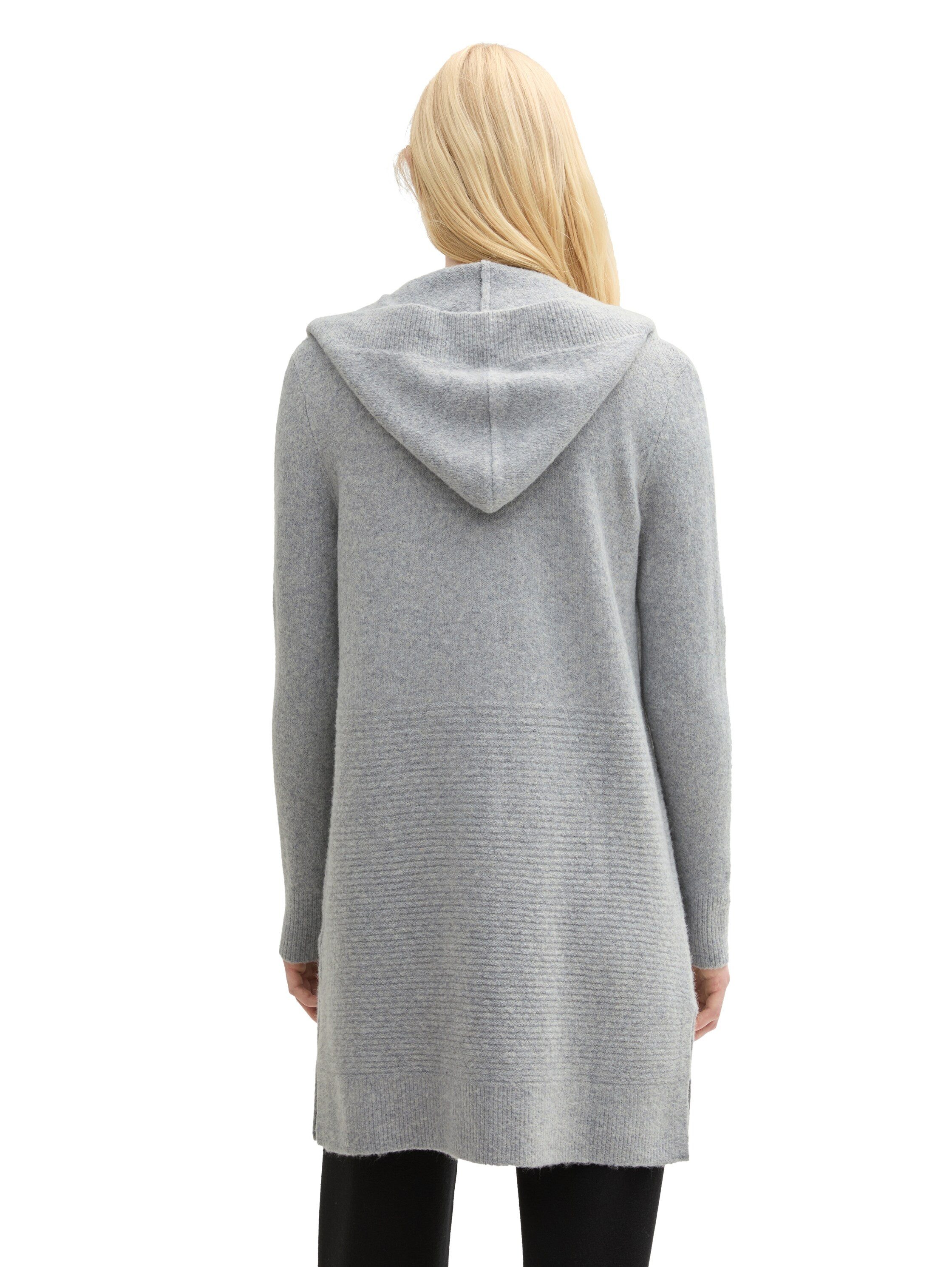 Tom Tailor Denim Cardigan met een capuchon