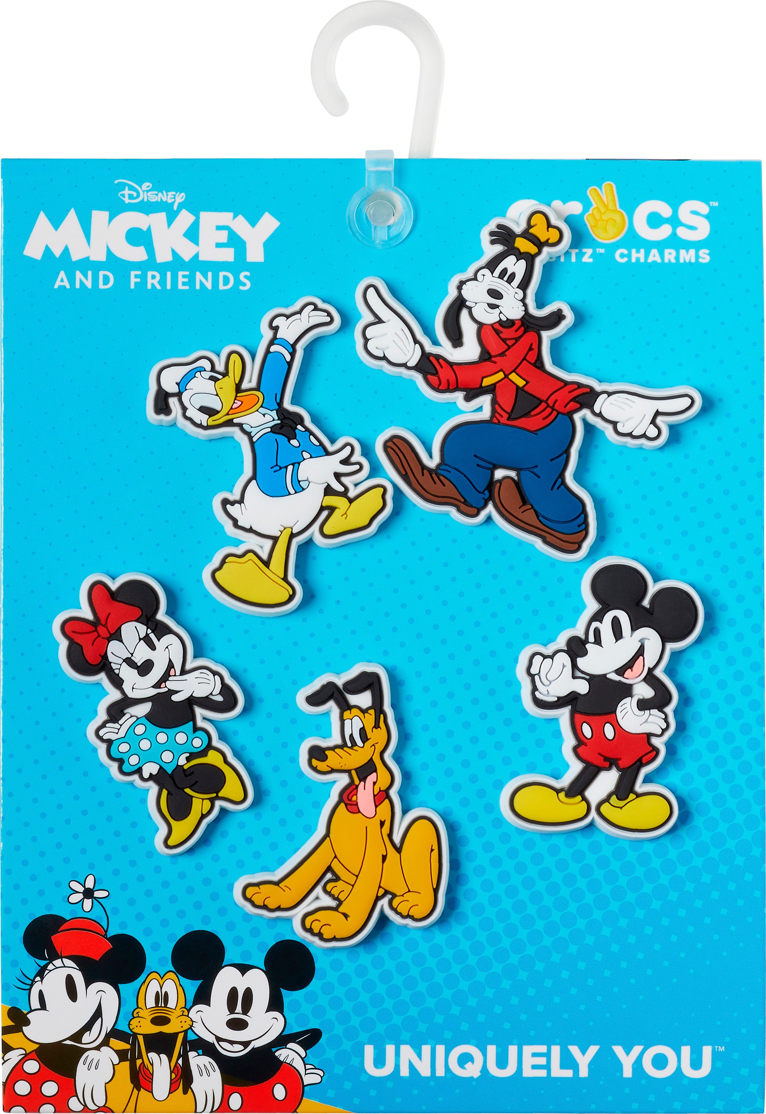 Crocs Schoenbutton Jibbitz™ Disney's Mickey & Friends , schoen charm voor fans van mickey en zijn vrienden (set, 5-delig, Geen speelgoed. Niet geschikt voor kinderen jonger dan 3 jaar)