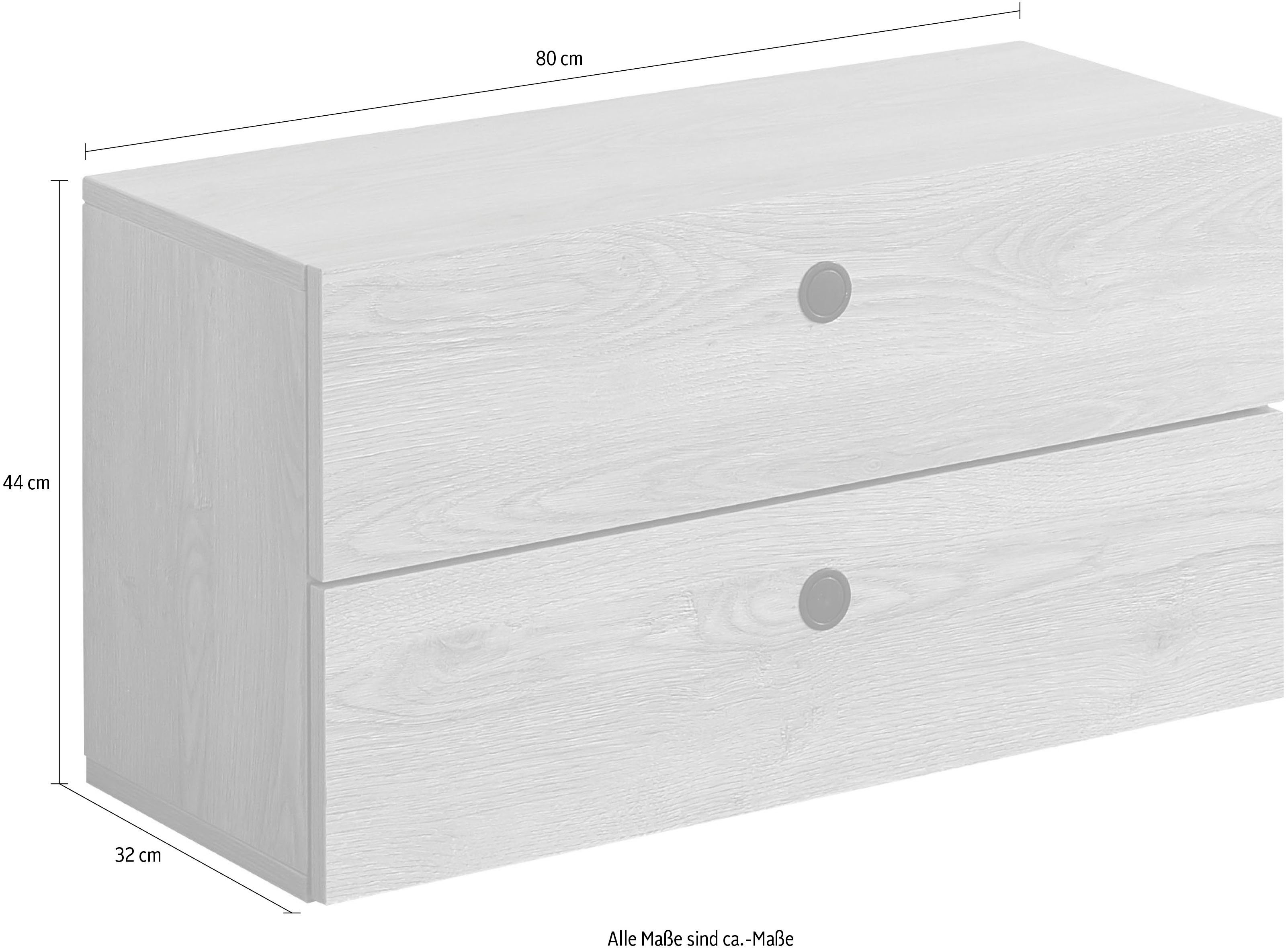 Home affaire Lade Metalen handgrepen en geleiders (set, 2 stuks)