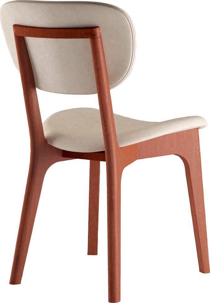 INOSIGN Stoel COZY Made in Italy Frame in beuken, kersen- of notenhout, massief hout, designstoel (set, 2 stuks)