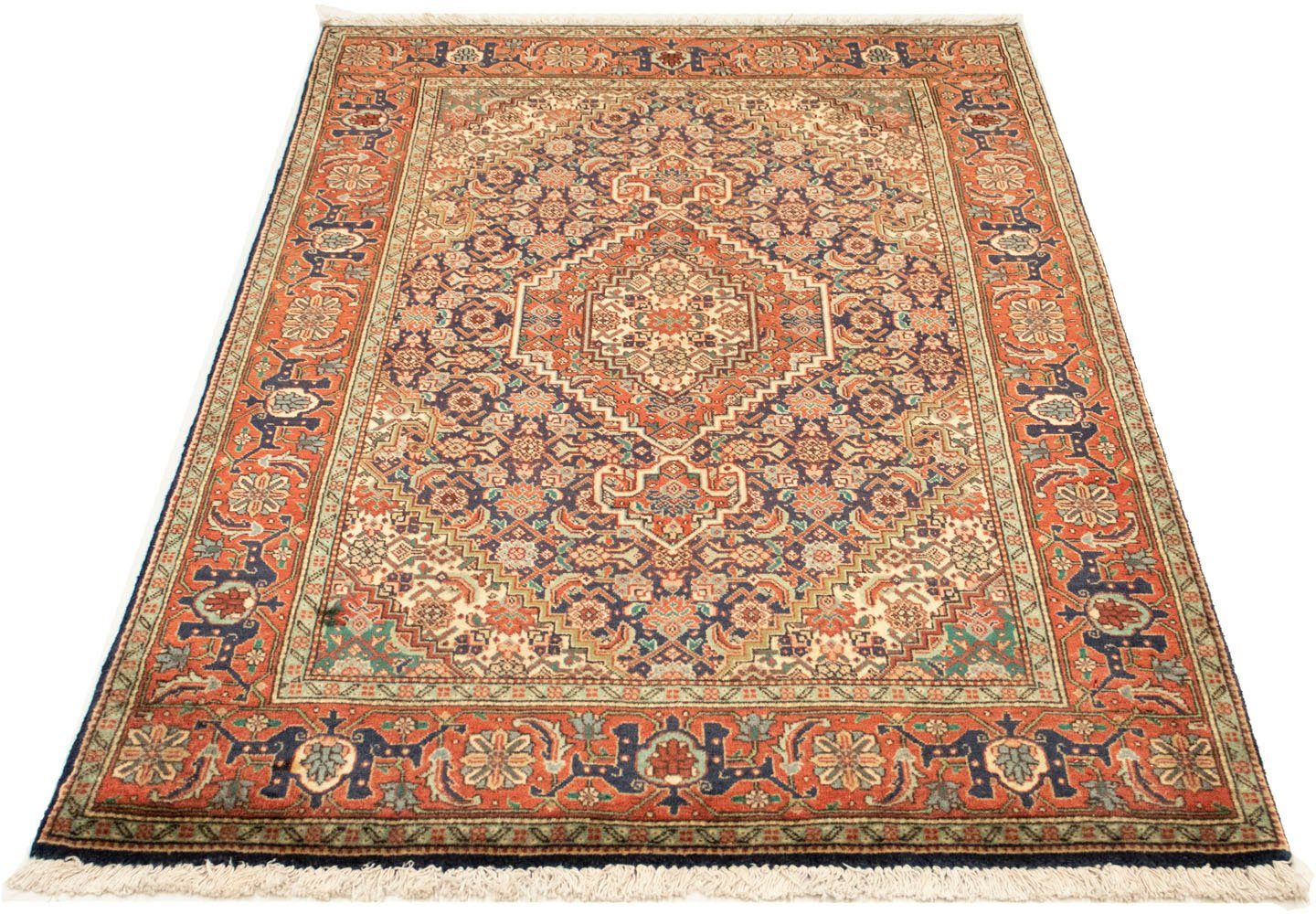 morgenland Vloerkleed Täbriz 40 Raj vloerkleed met de hand geknoopt donkerblauw handgeknoopt