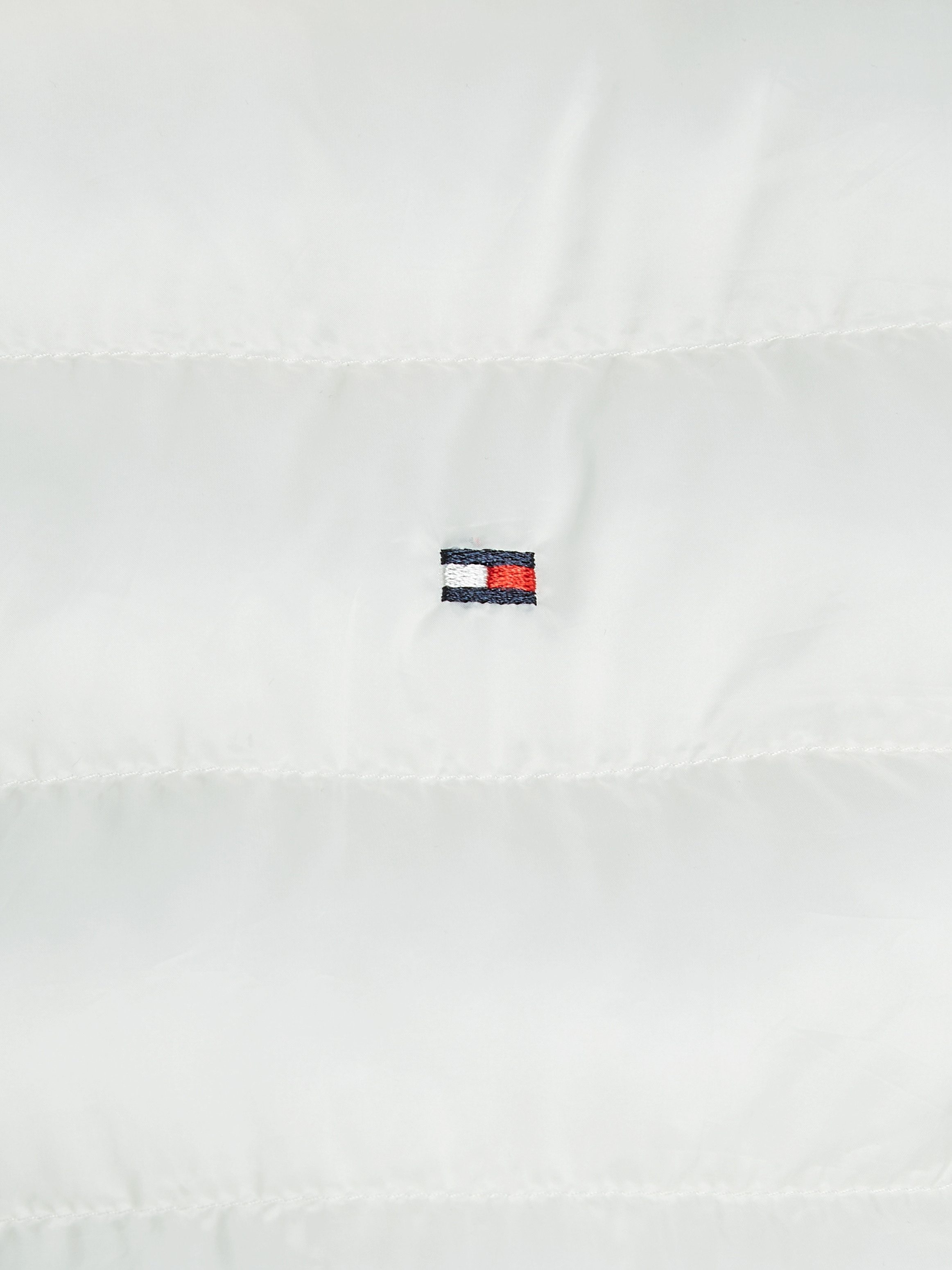 Tommy Hilfiger Gewatteerde jas LW PADDED GLOBAL STRIPE JACKET met merkelastiek op de capuchon (Global Serie TH VROUWEN)