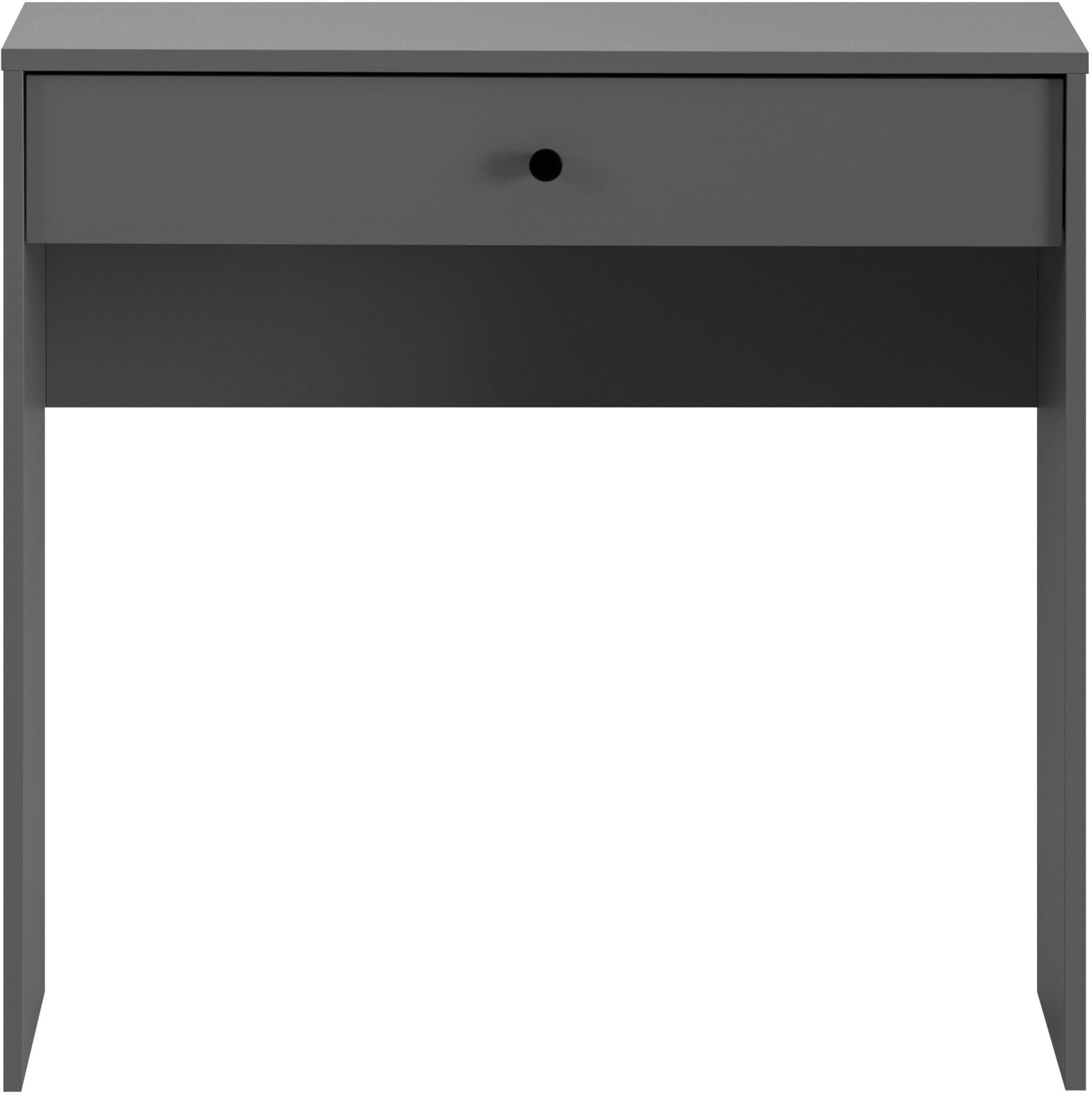 Schildmeyer Make-uptafel Smash, breedte 80 cm, laptoptafel, sidetable Lade met uittrekbegrenzing en hoogwaardig metalen beslag make-up tafels grijs