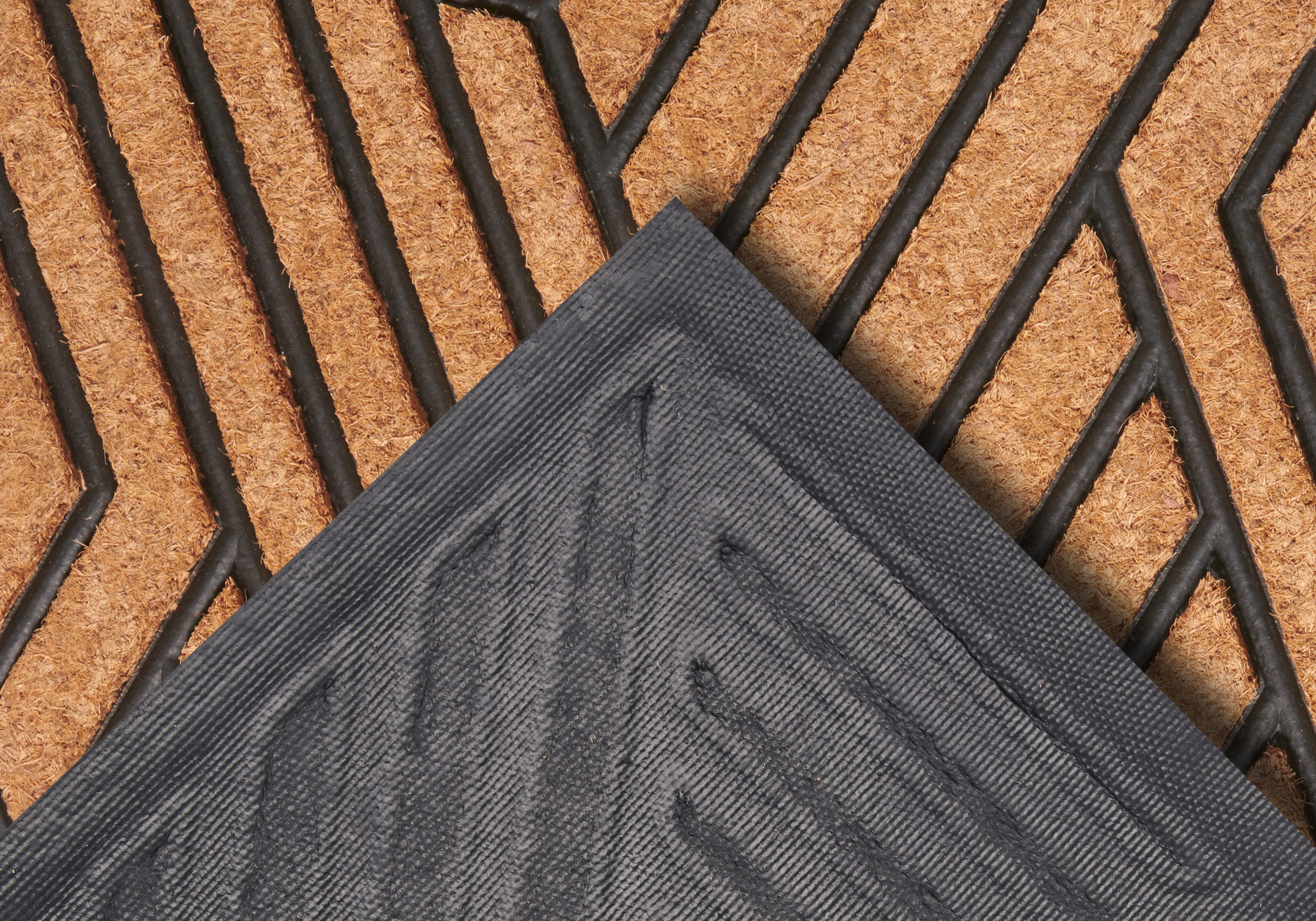 HANSE Home Mat Mix Mats Gummi Kokos Labyrinth, deurmat Slijtvast, onderhoudsvriendelijk, robuust, weerbestendig, UV-bestendig