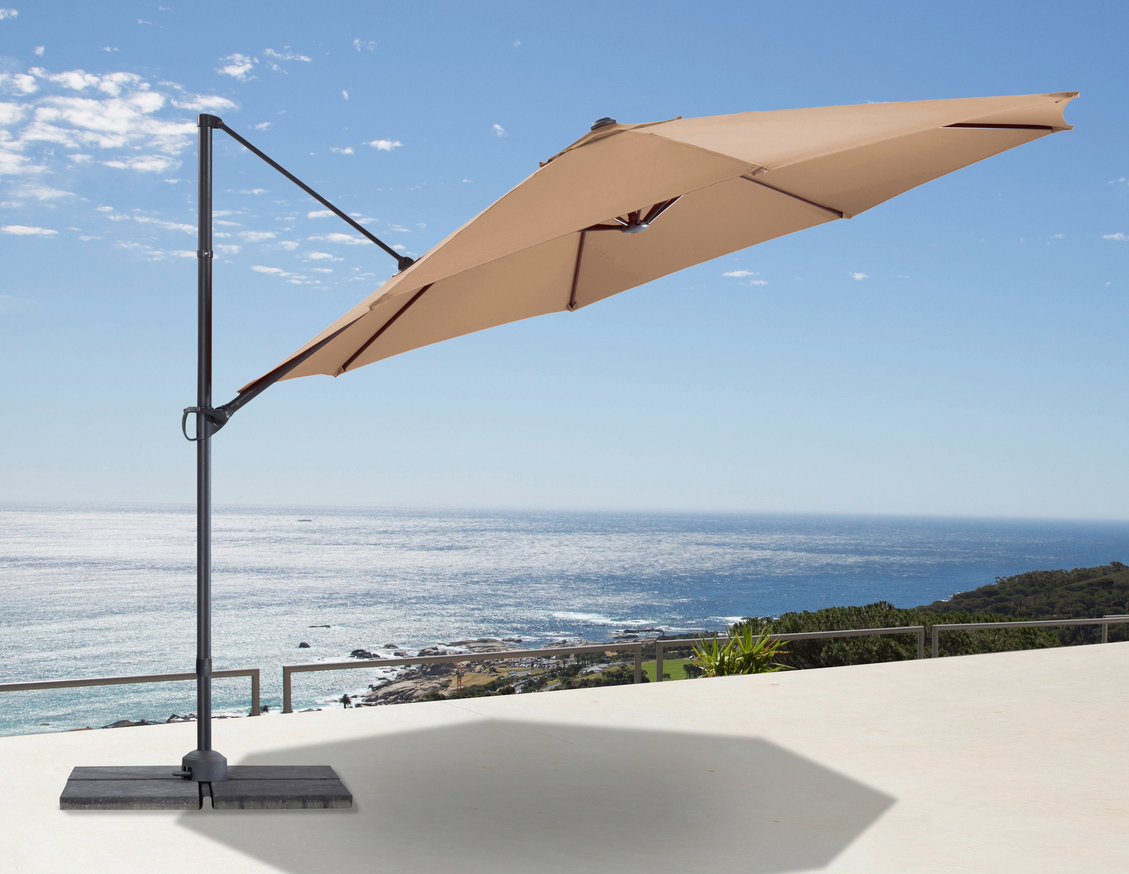 slecht humeur consumptie retort garten gut Parasol Marbella knikbaar, met parasolstandaard snel gevonden |  OTTO