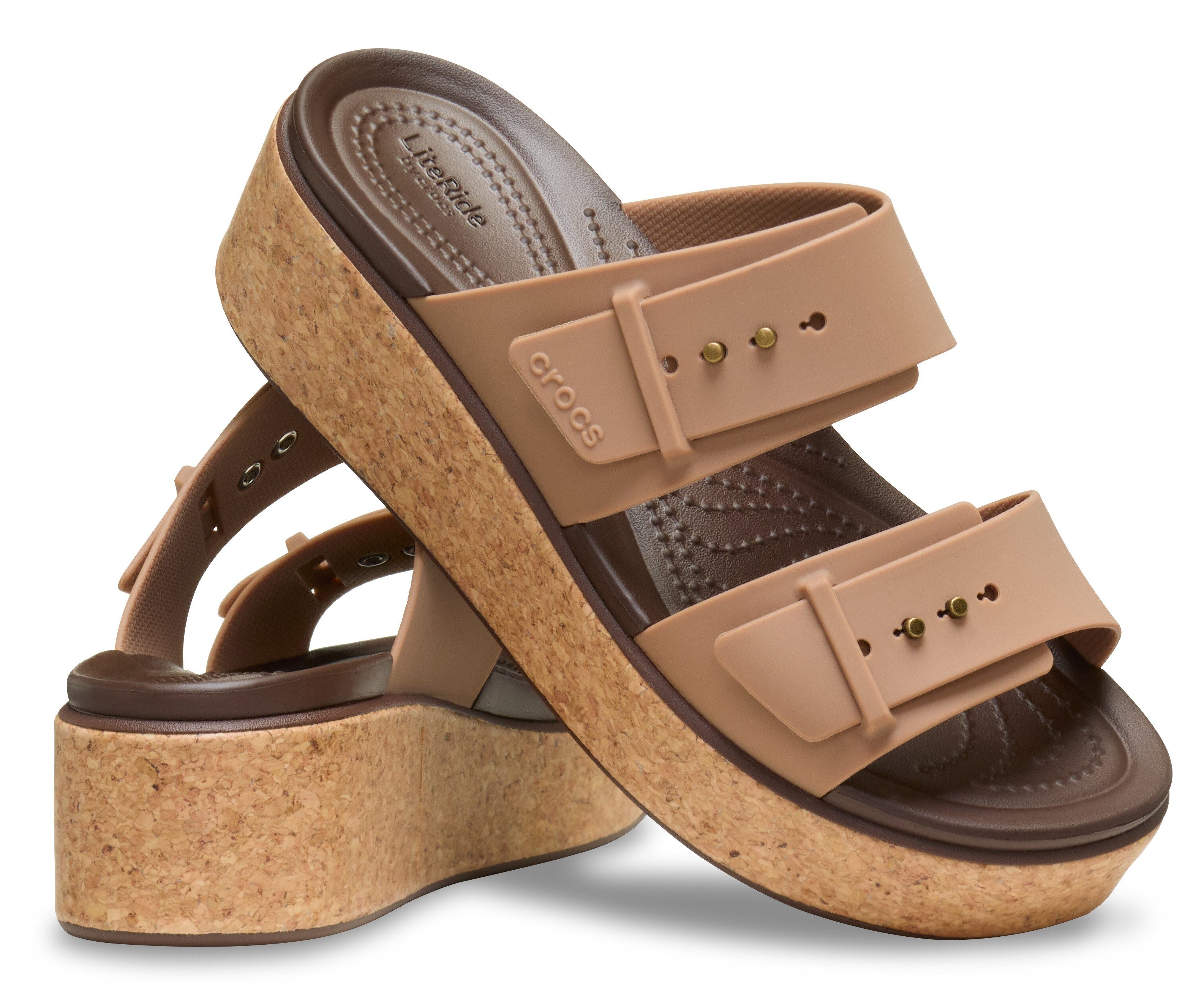 Crocs Sleehakmuiltjes Brooklyn Cork Buckle