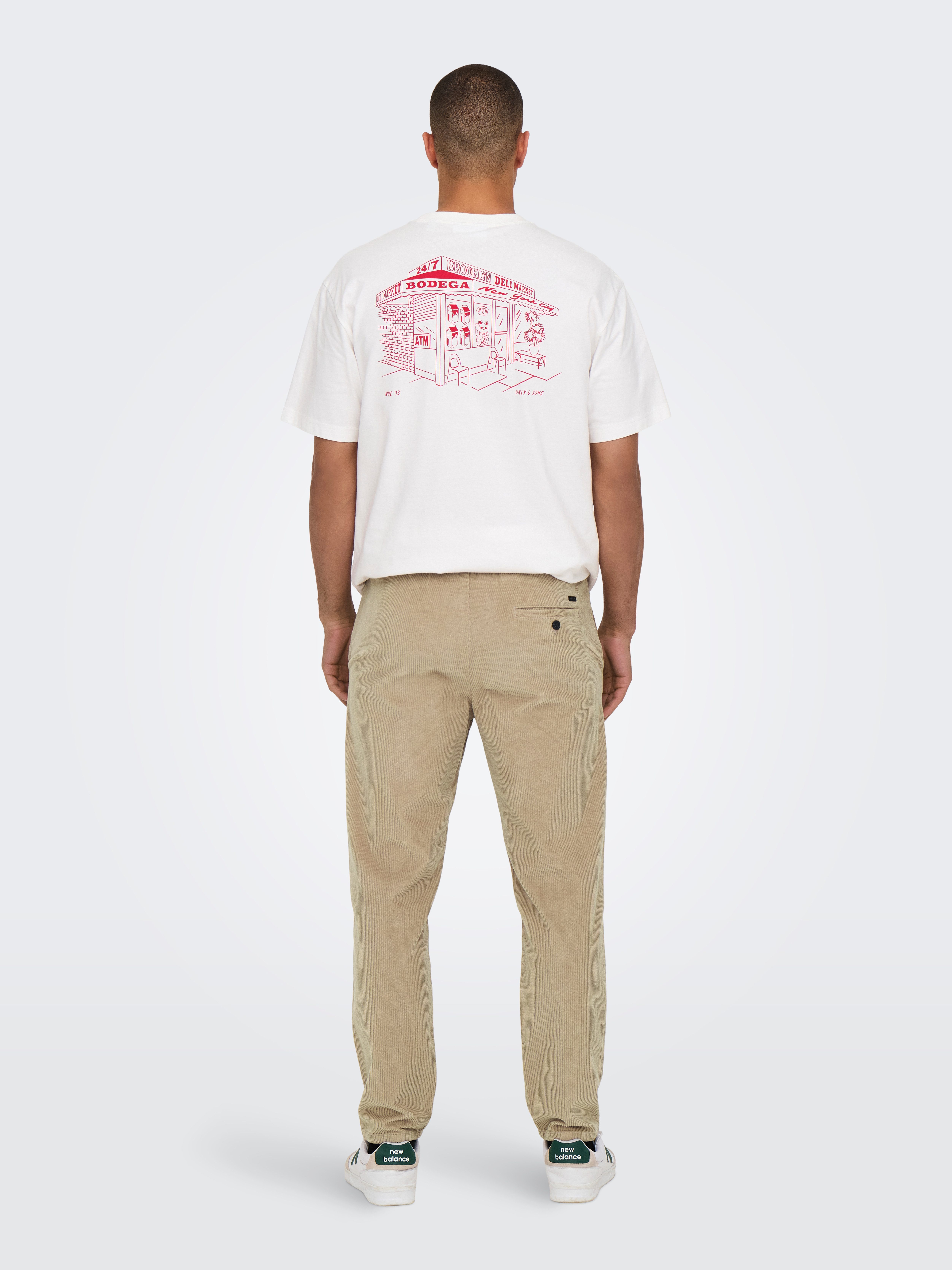 ONLY & SONS Cordbroek ONSLINUS TAP CORDUROY 0185 PANT NOOS