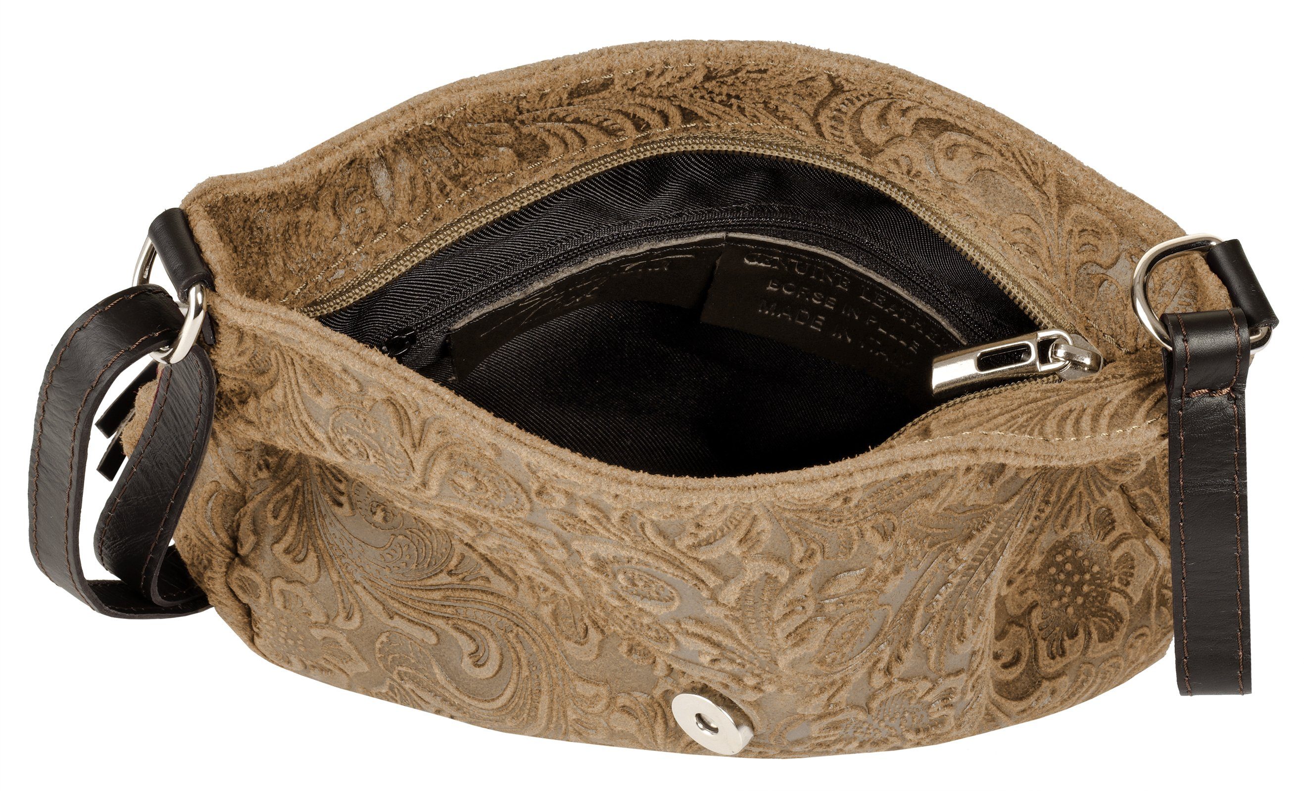 Samantha Look Schoudertas echt leer, made in italy