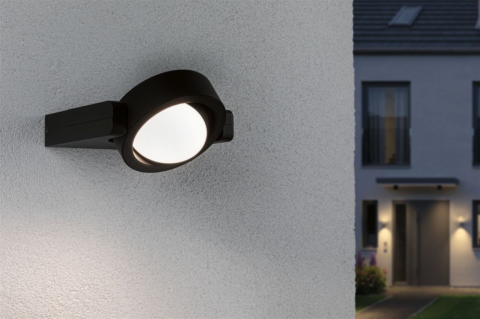 Paulmann Led-wandlamp voor buiten Swivea IP44 183x206mm 3000K 8W 440lm 230V Antraciet Aluminium (1 stuk)