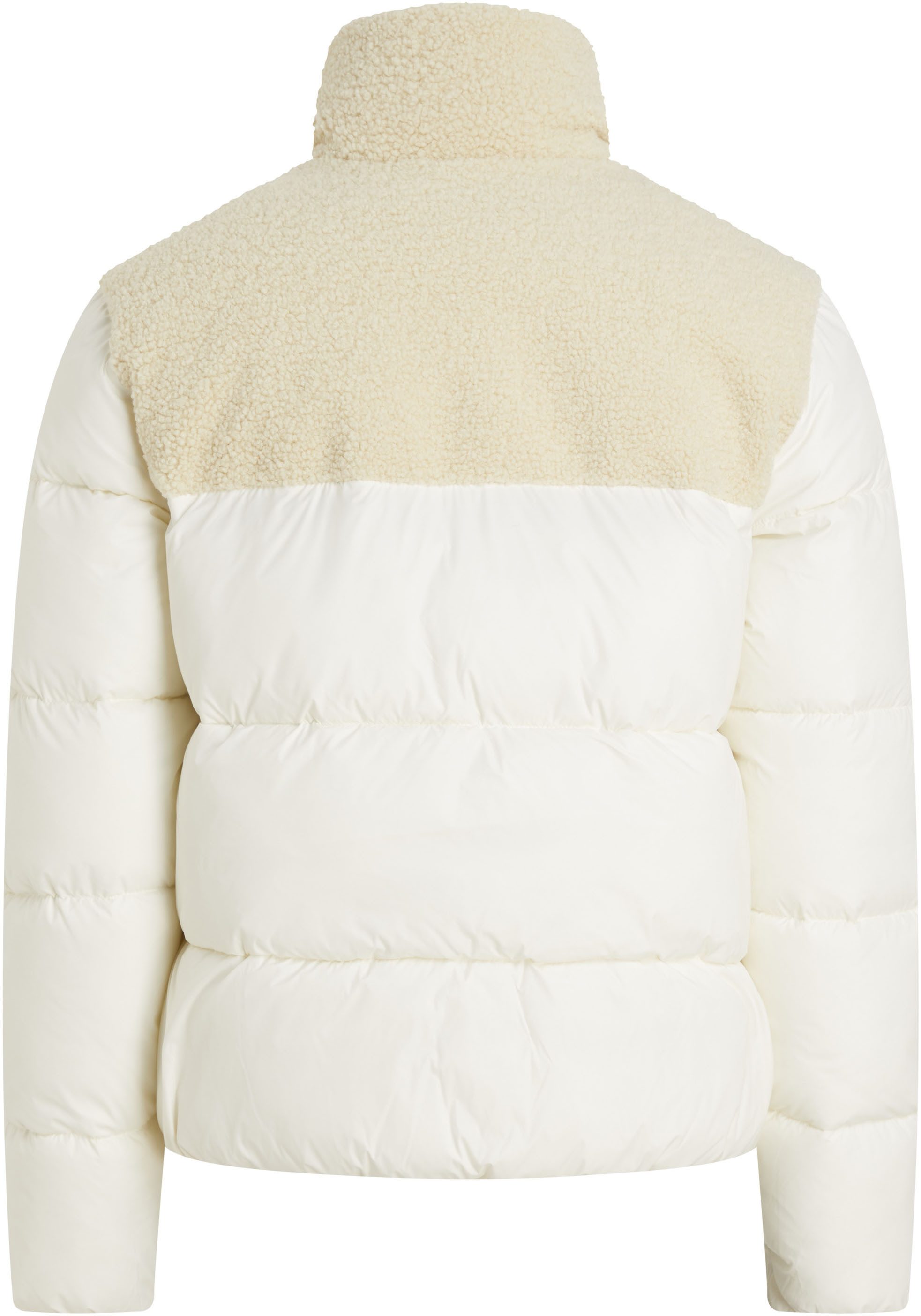 Calvin Klein Outdoorjack SHERPA PUFFER JACKET met een logo-opschrift