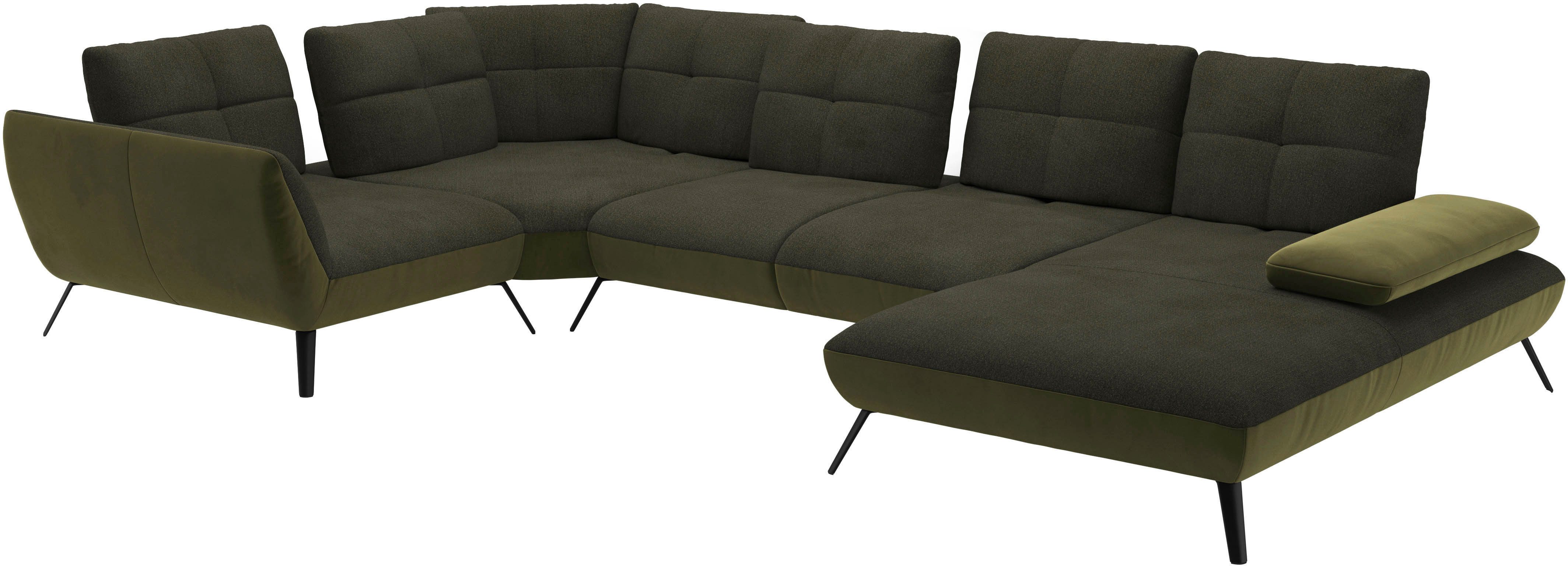 Places of Style Zithoek Mikado U-vorm incl. zitdiepteverstelling en armleuningverstelling