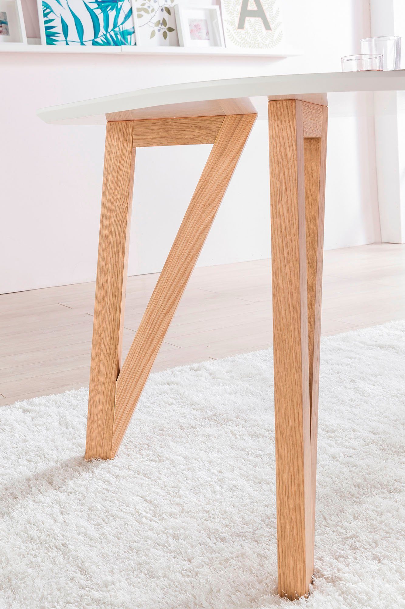 SalesFever Eethoek bestaand uit 4 moderne beklede stoelen en een 180 cm brede tafel (set, 5-delig)