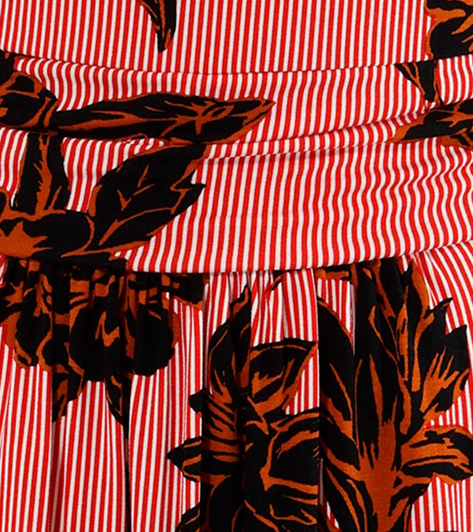 Aniston SELECTED Zomerjurk met abstracte bloemen- en bladerenpatroon - nieuwe collectie