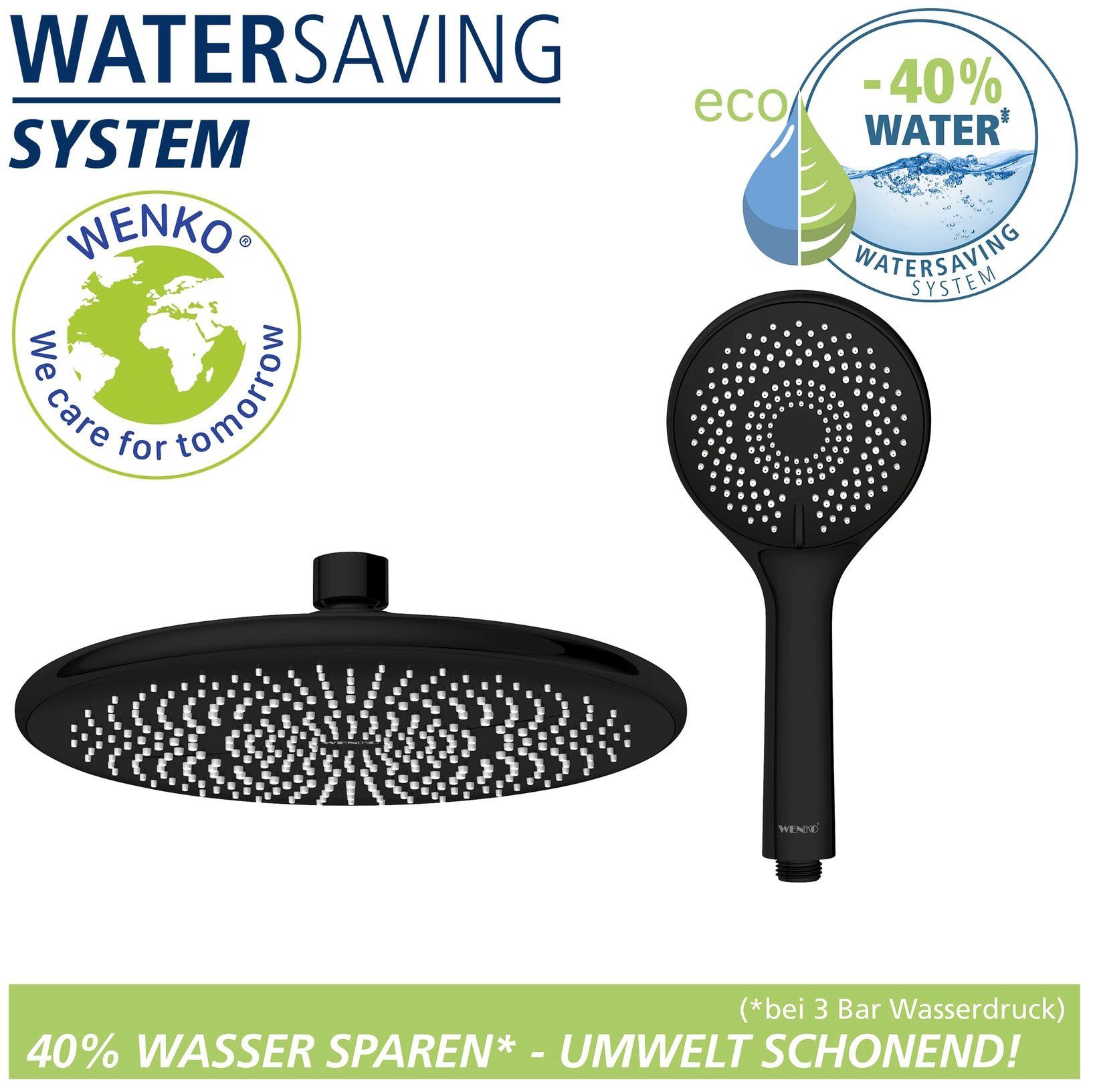 WENKO Douchesysteem Watersaving eenvoudige aansluiting op bestaande kraan of wandbocht