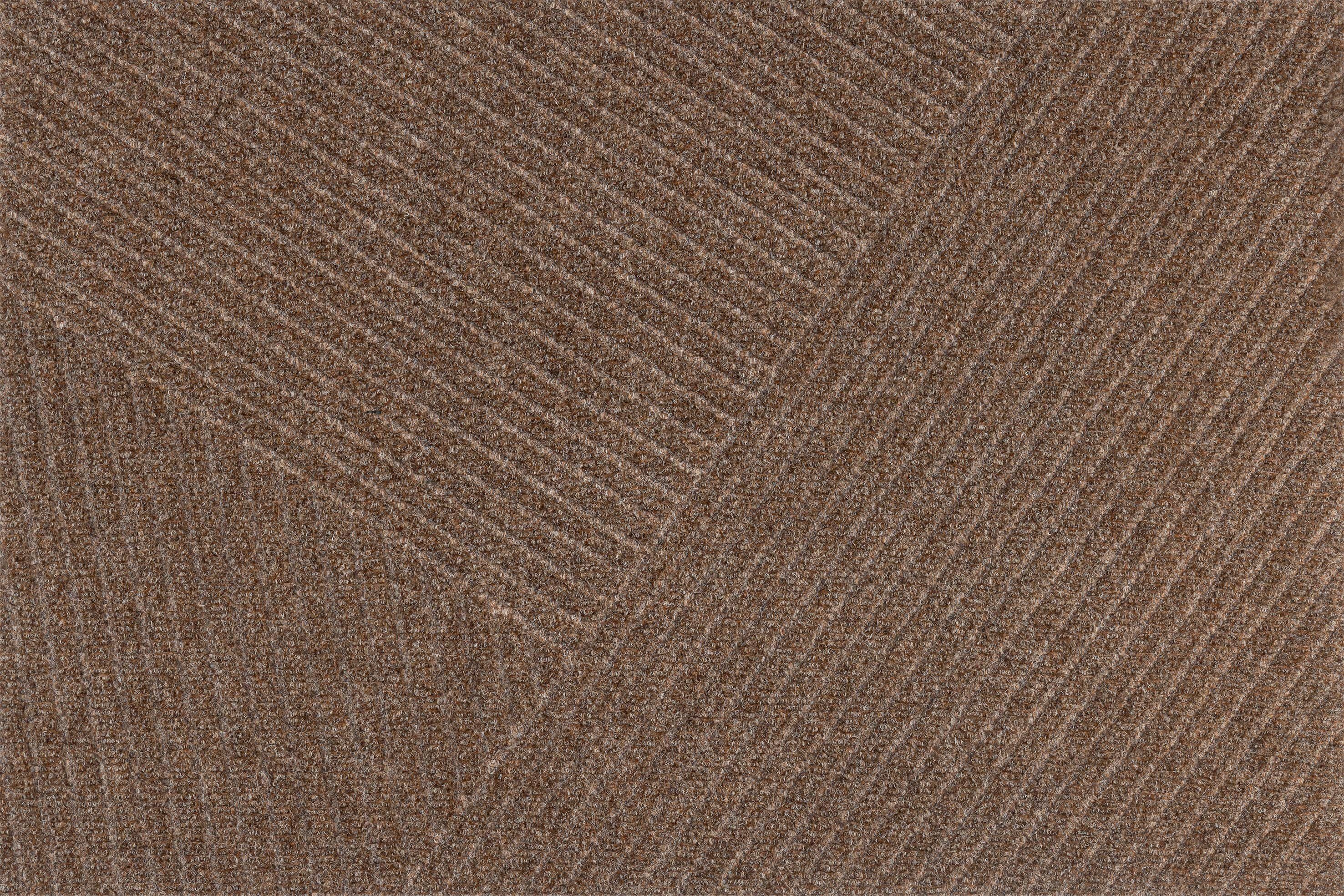 wash+dry by Kleen-Tex Mat DUNE Stripes taupe deurmatten maat 60 cm x 90 cm x 8 mm bruin