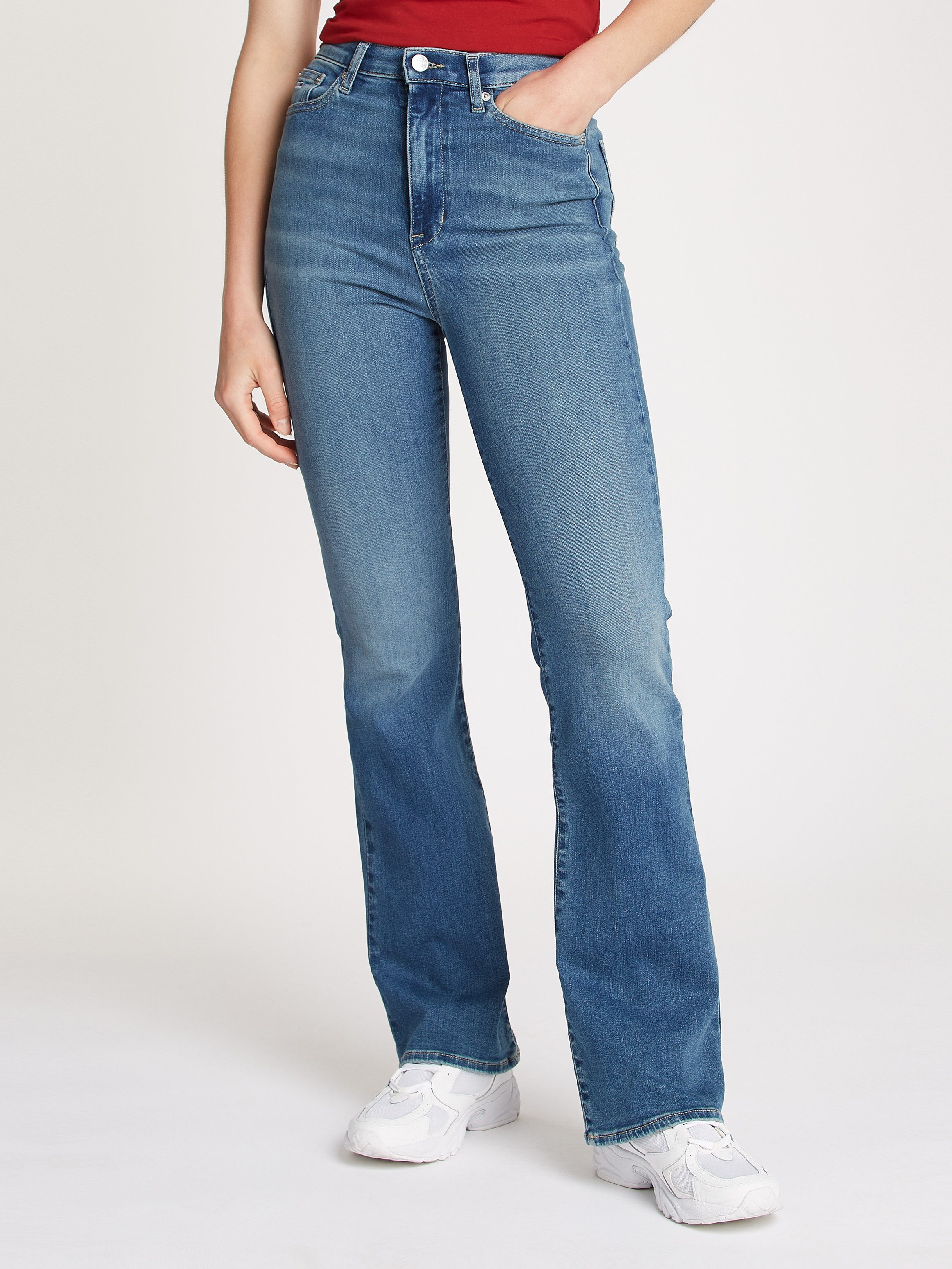 TOMMY JEANS Wijd uitlopende jeans Tommy Jeans SYLVIA - High waist - Flared Denim Jeans