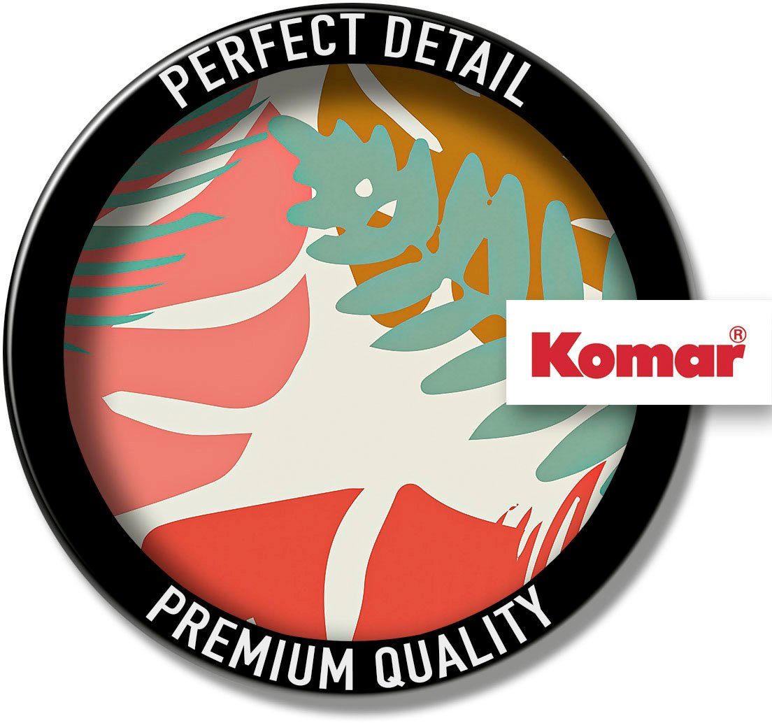 Komar Wanddecoratie Winter Tropics Black Panther Plants Wanddecoratie voor de kinderkamer - zonder lijst (1 stuk)