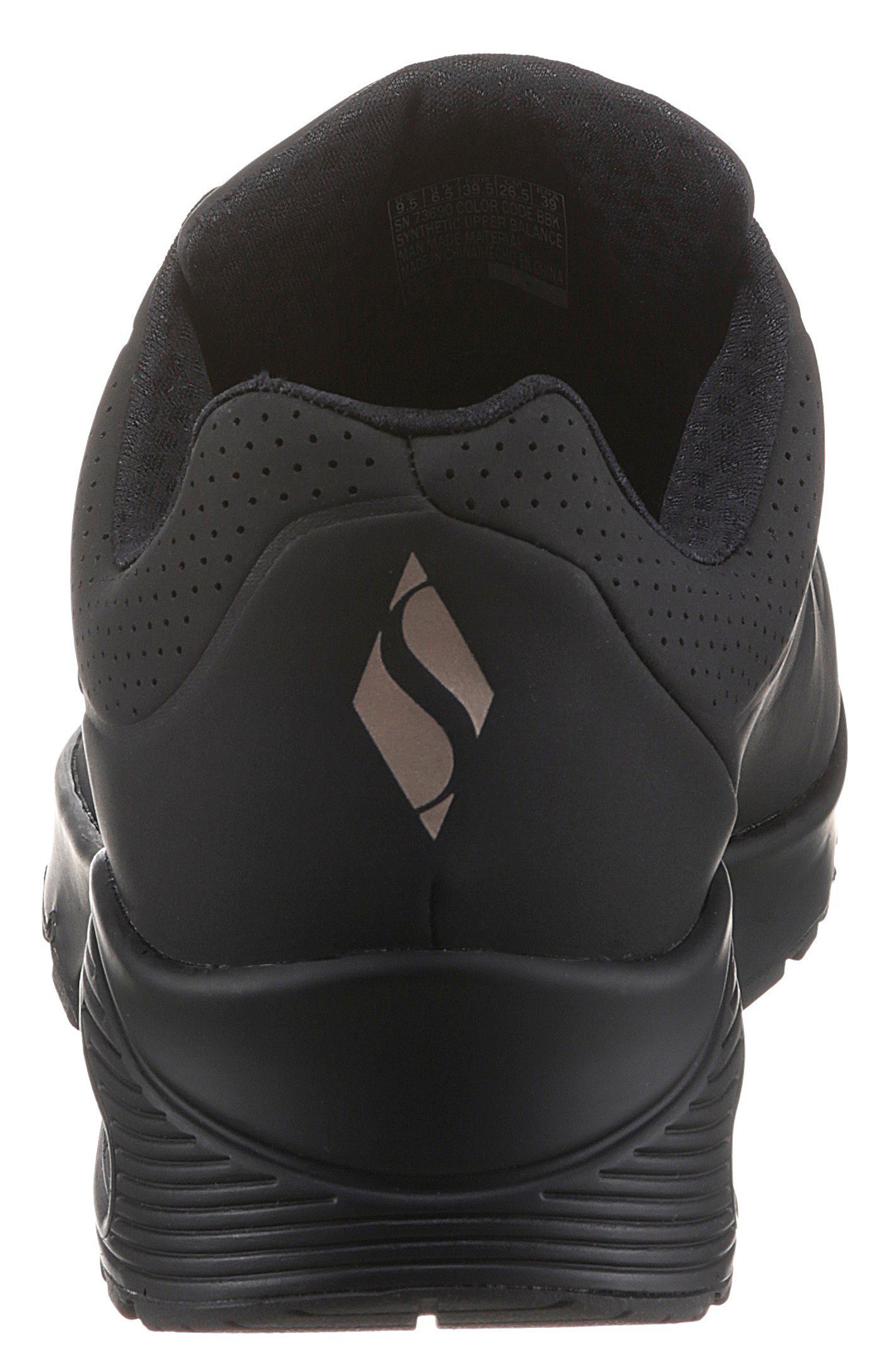 Skechers Sneakers met sleehak Uno - Stand on Air , Vrijetijdsschoen, lage schoen, veterschoen met fijne perforatie
