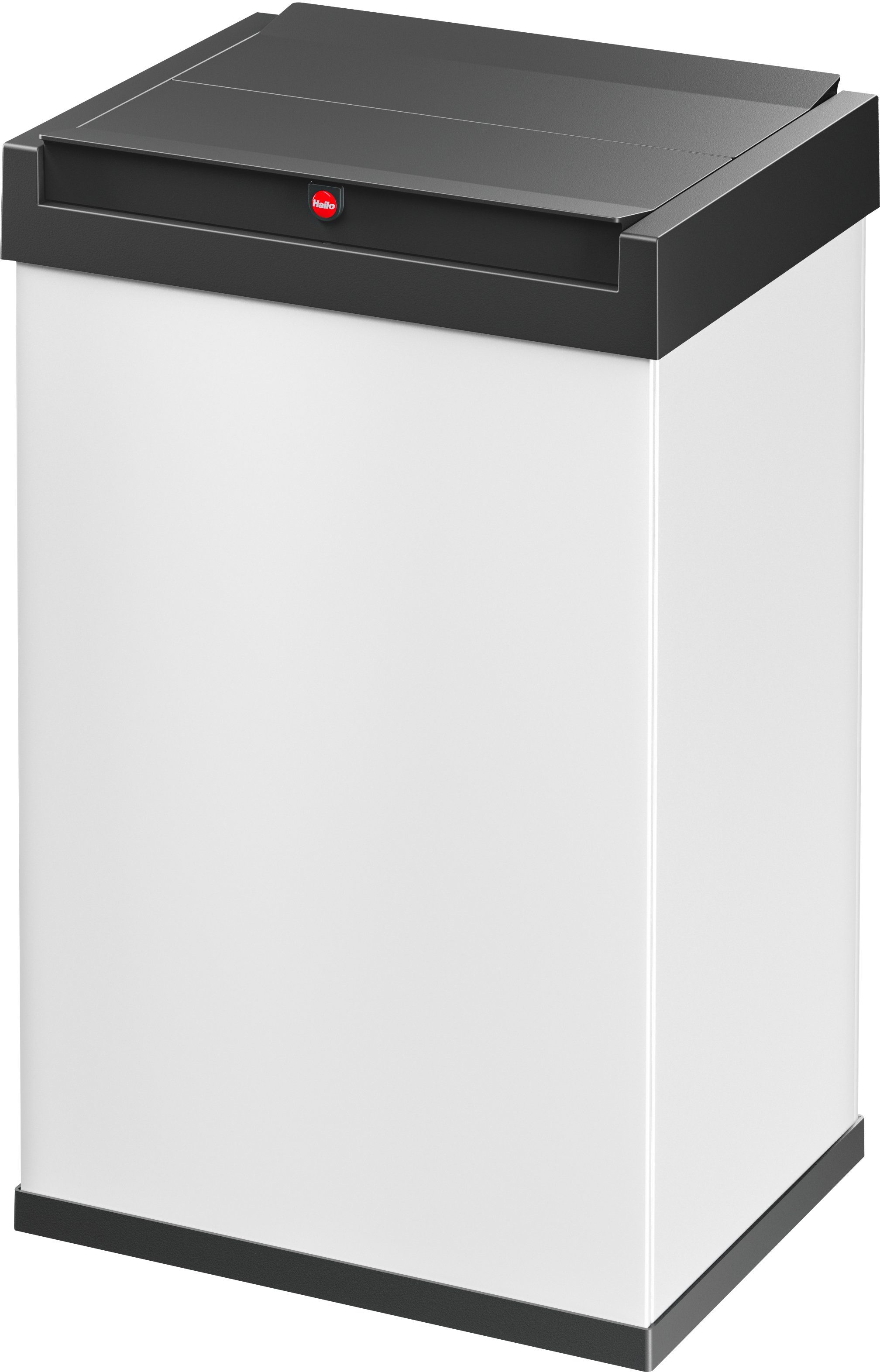 Hailo Vuilnisemmer Big-Box Swing L 35 liter, plaatstaal, prullenbak met zelfsluitende swingdeksel