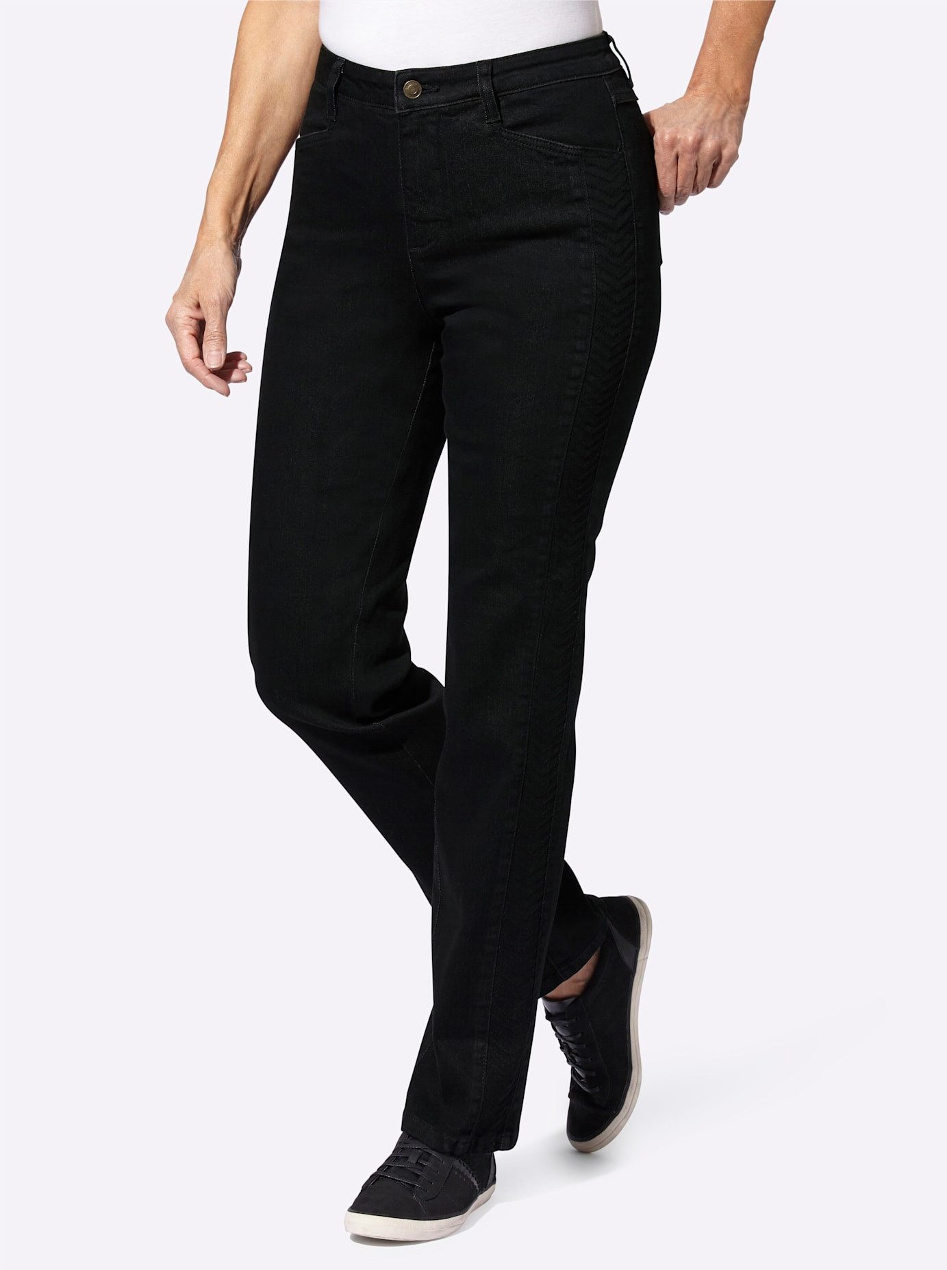 Casual Looks Comfortabele jeans dames skinny jeans maat 19 zwart