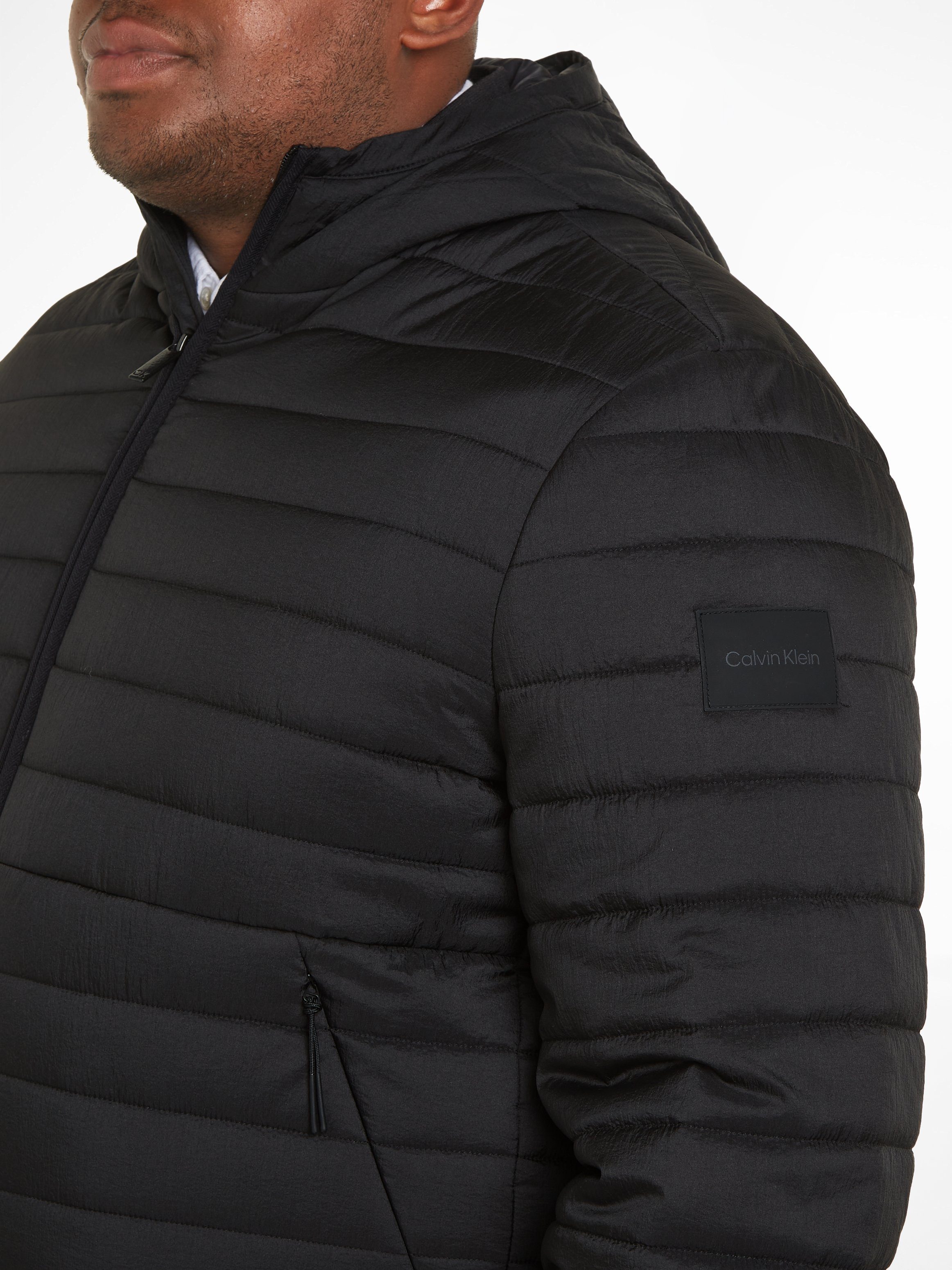 Calvin Klein Gewatteerde jas BT_QUILTED CRINKLE JACKET HOOD