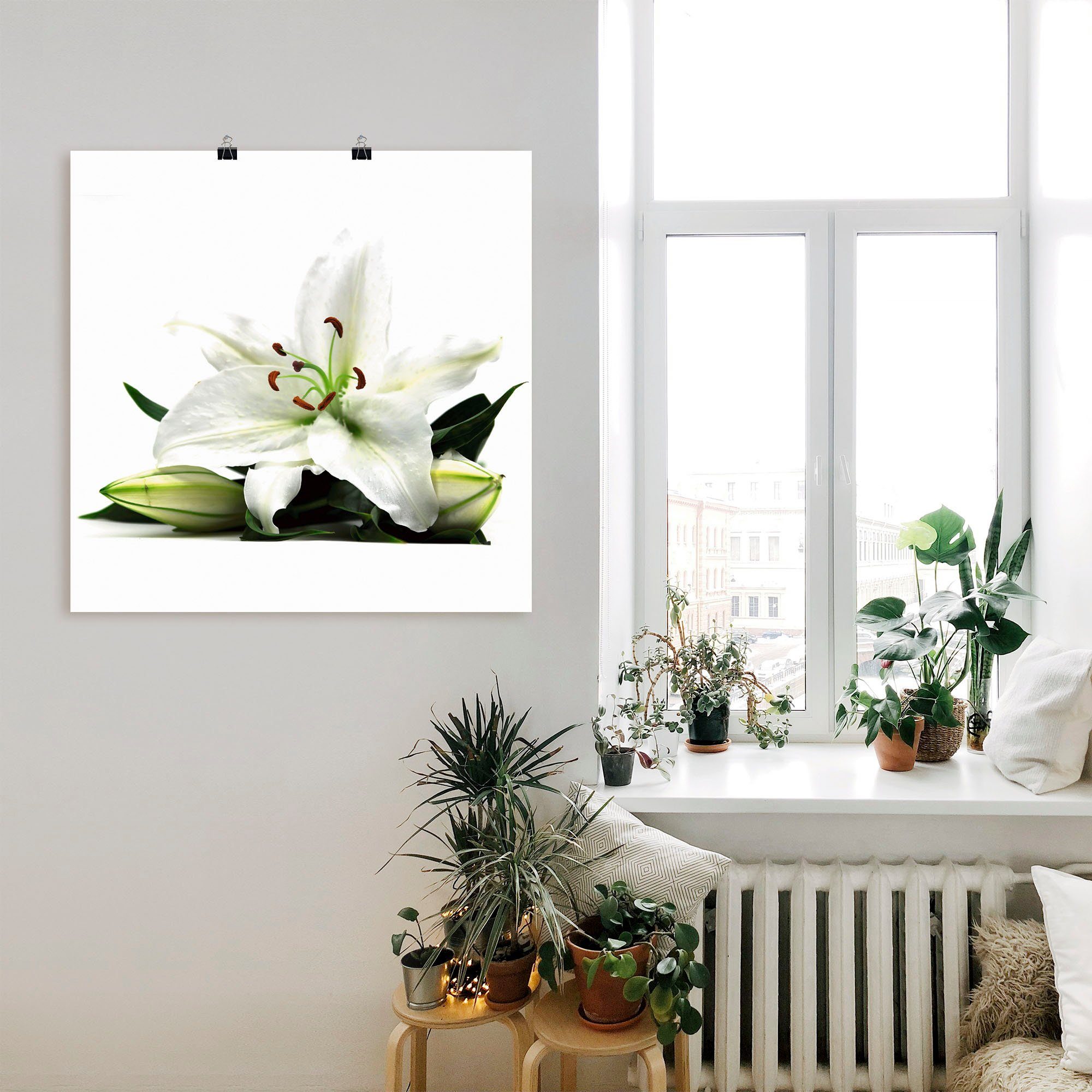 Artland Artprint Grote lelie als artprint op linnen, poster in verschillende formaten maten