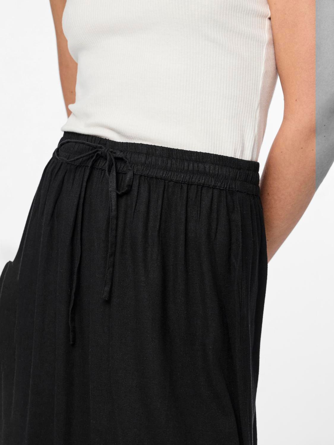 pieces Zomerrok PCPIA MW ANKLE SKIRT WVN NOOS