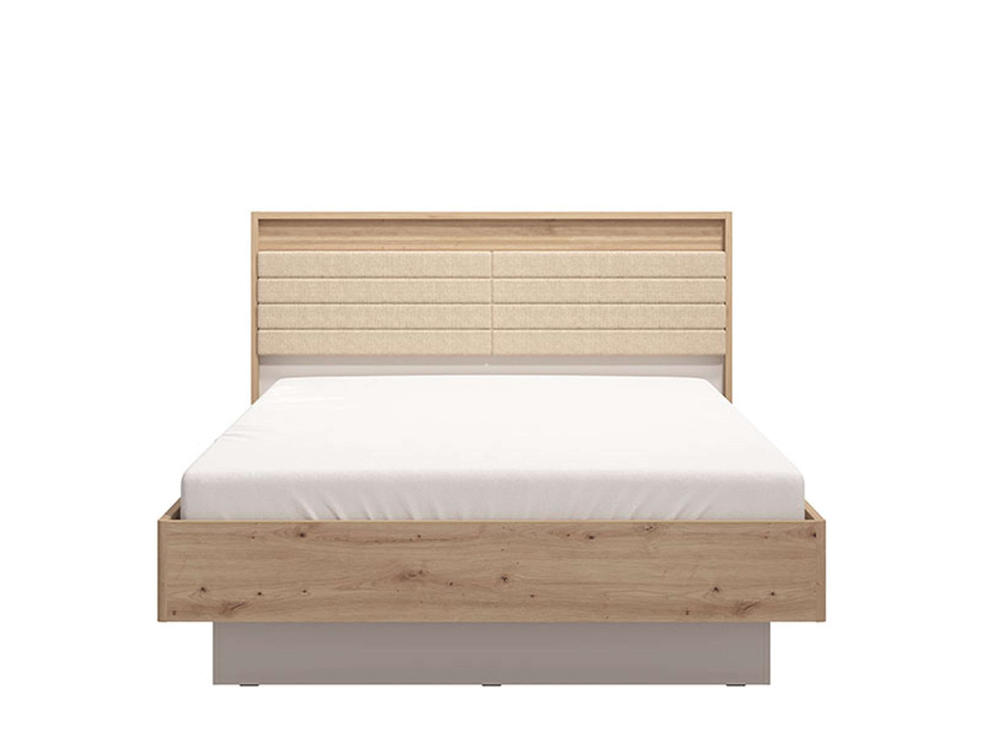 INOSIGN Bedframe Modena, met gedeeltelijk gepolsterde hoofdeinde 160 of 180x200cm, fsc®-gecertificeerd, trendkleur cashmere