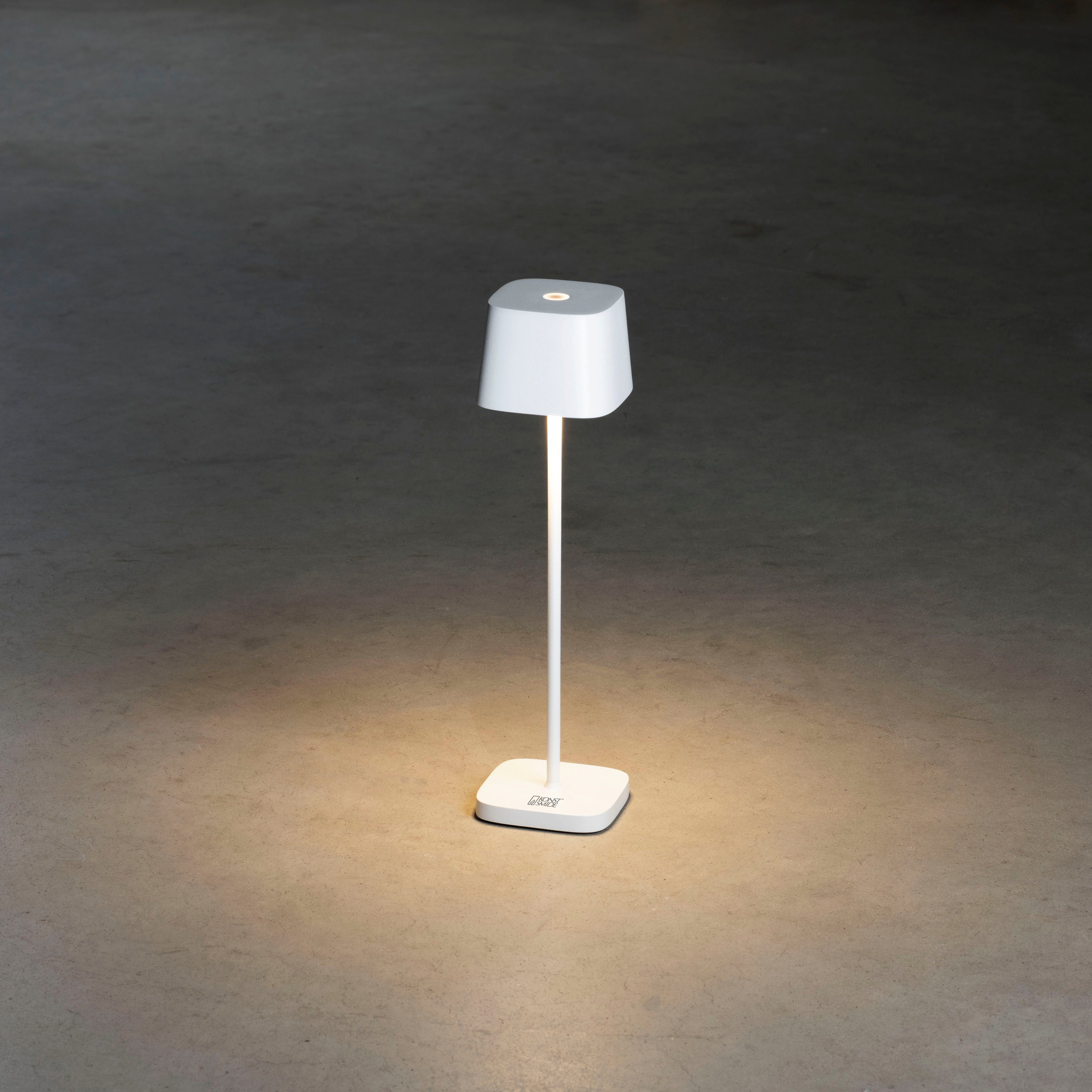 KONSTSMIDE Led-tafellamp Capri-Mini Capri-mini USB-tafellamp, 2700/3000K, dimbaar, vierkant (2 stuks)