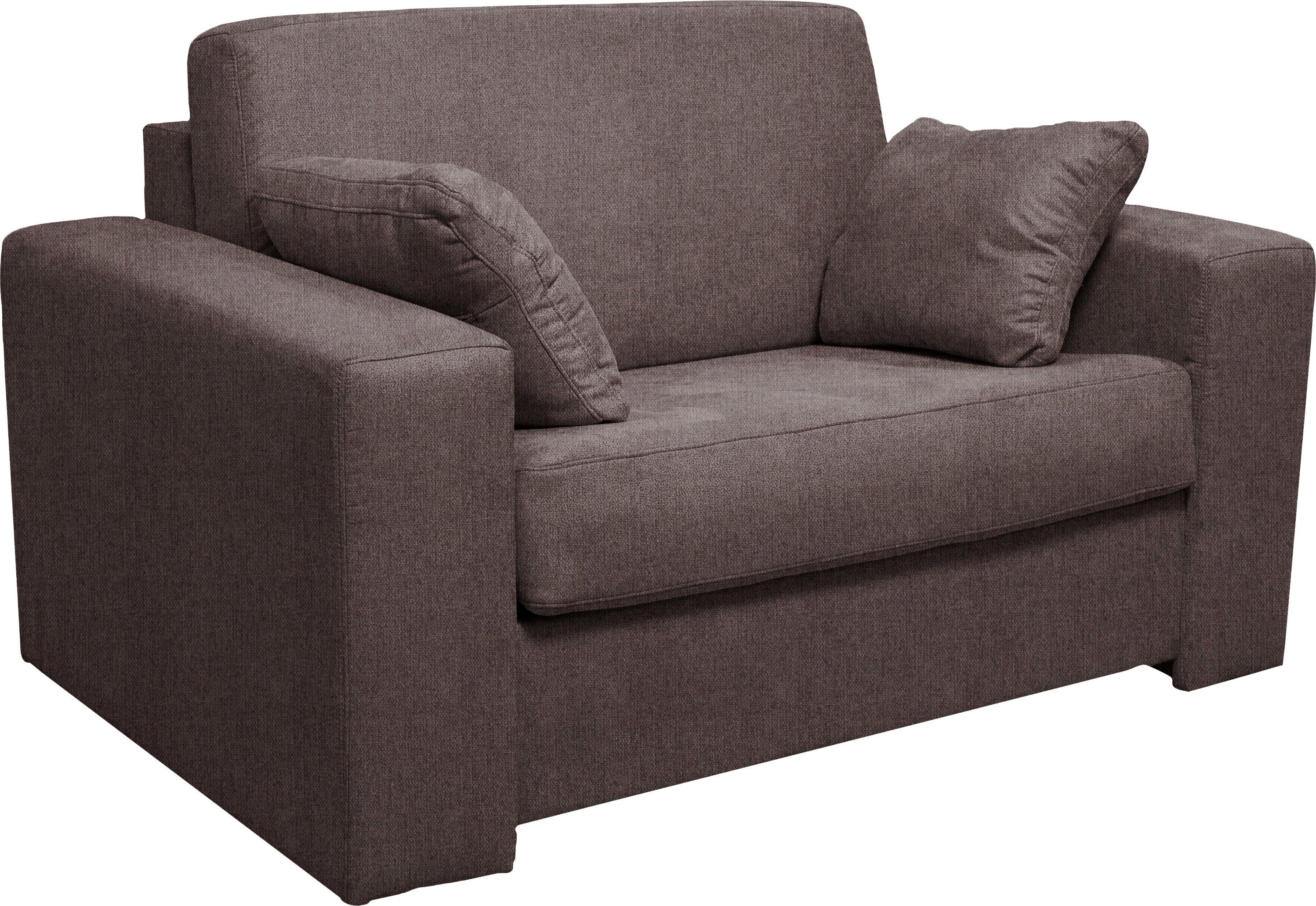 Home affaire Fauteuil Roma matras hoogte 140 cm Bedfunctie, met vering, Afmeting liggend ca. 83x198 cm