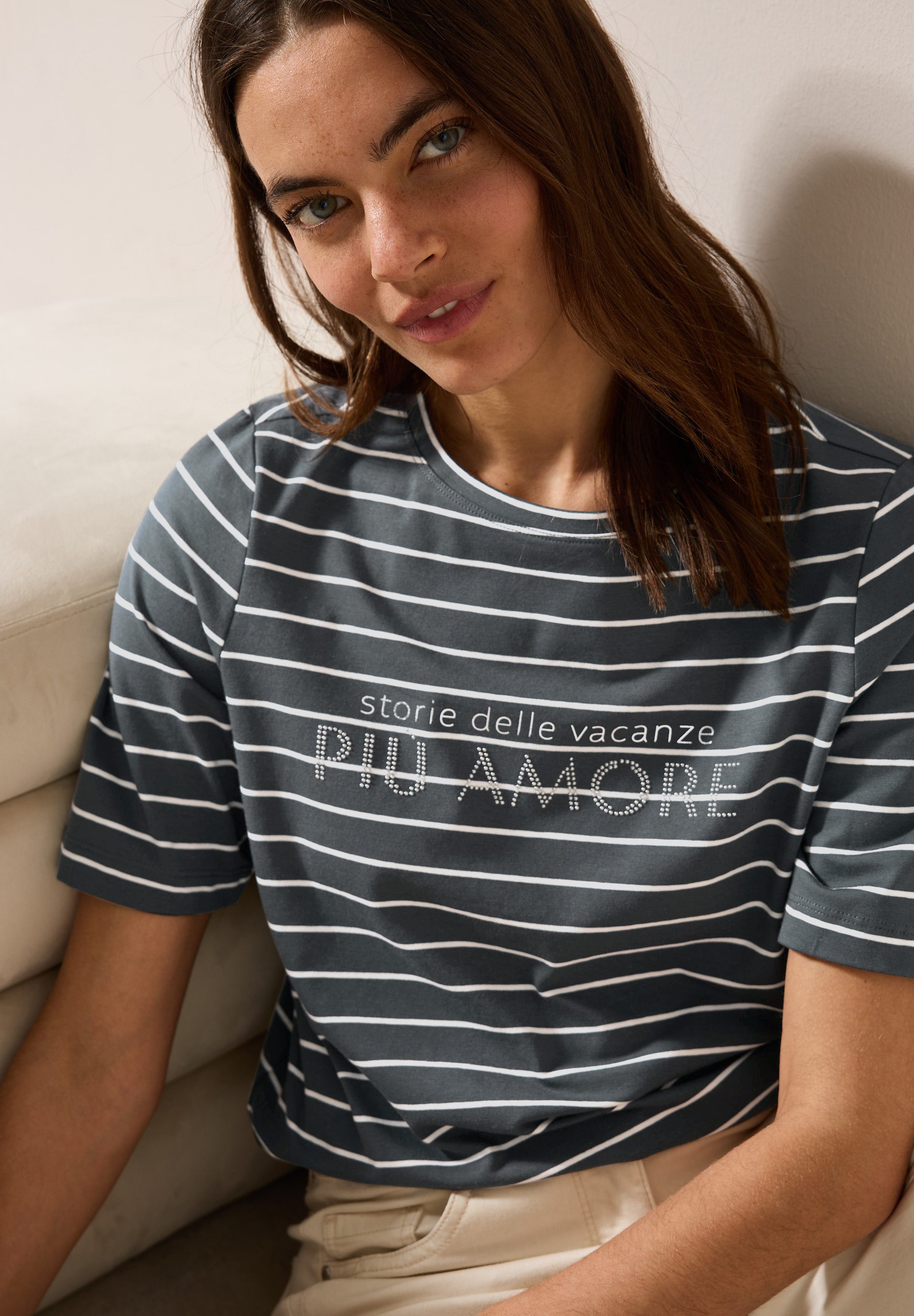 Cecil T-shirt met belettering