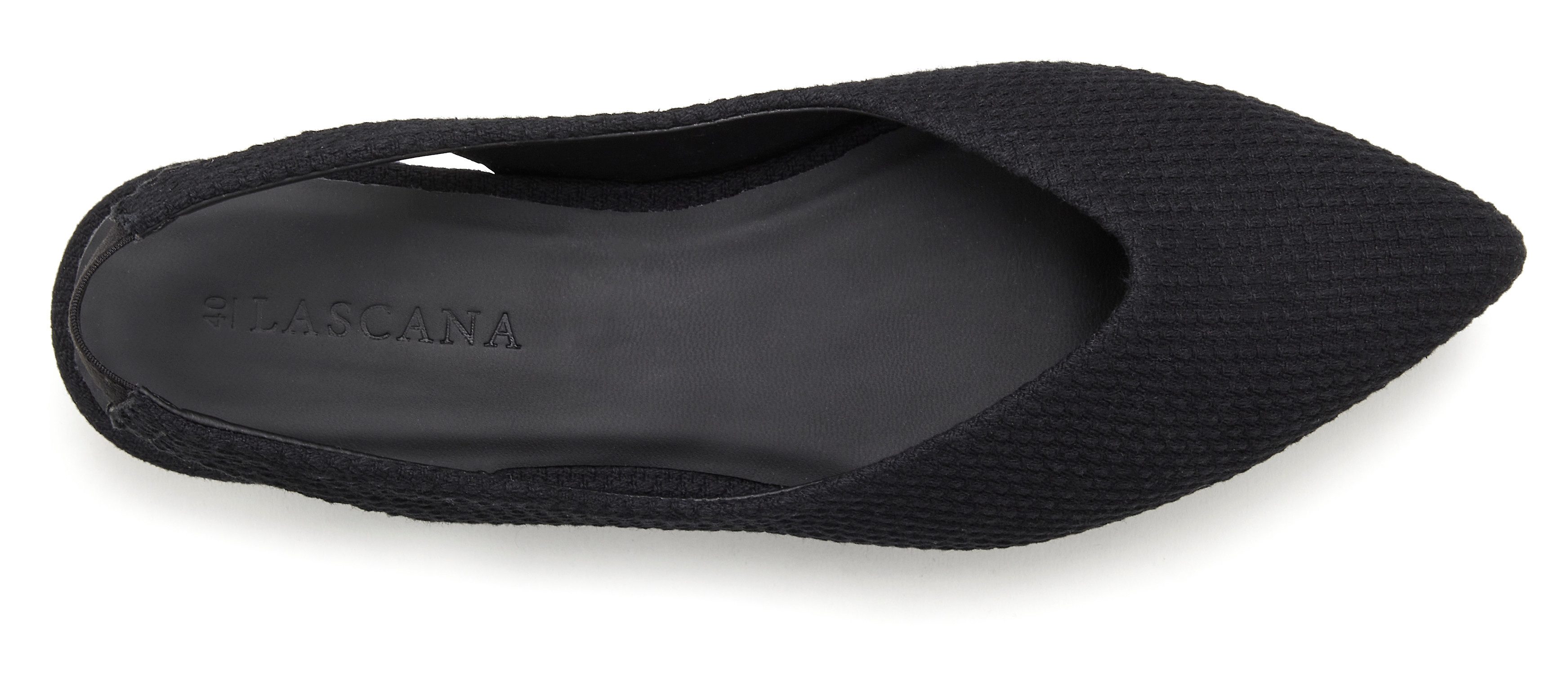Lascana Ballerina's , sling-ballerina met elastische band van textiel vegan