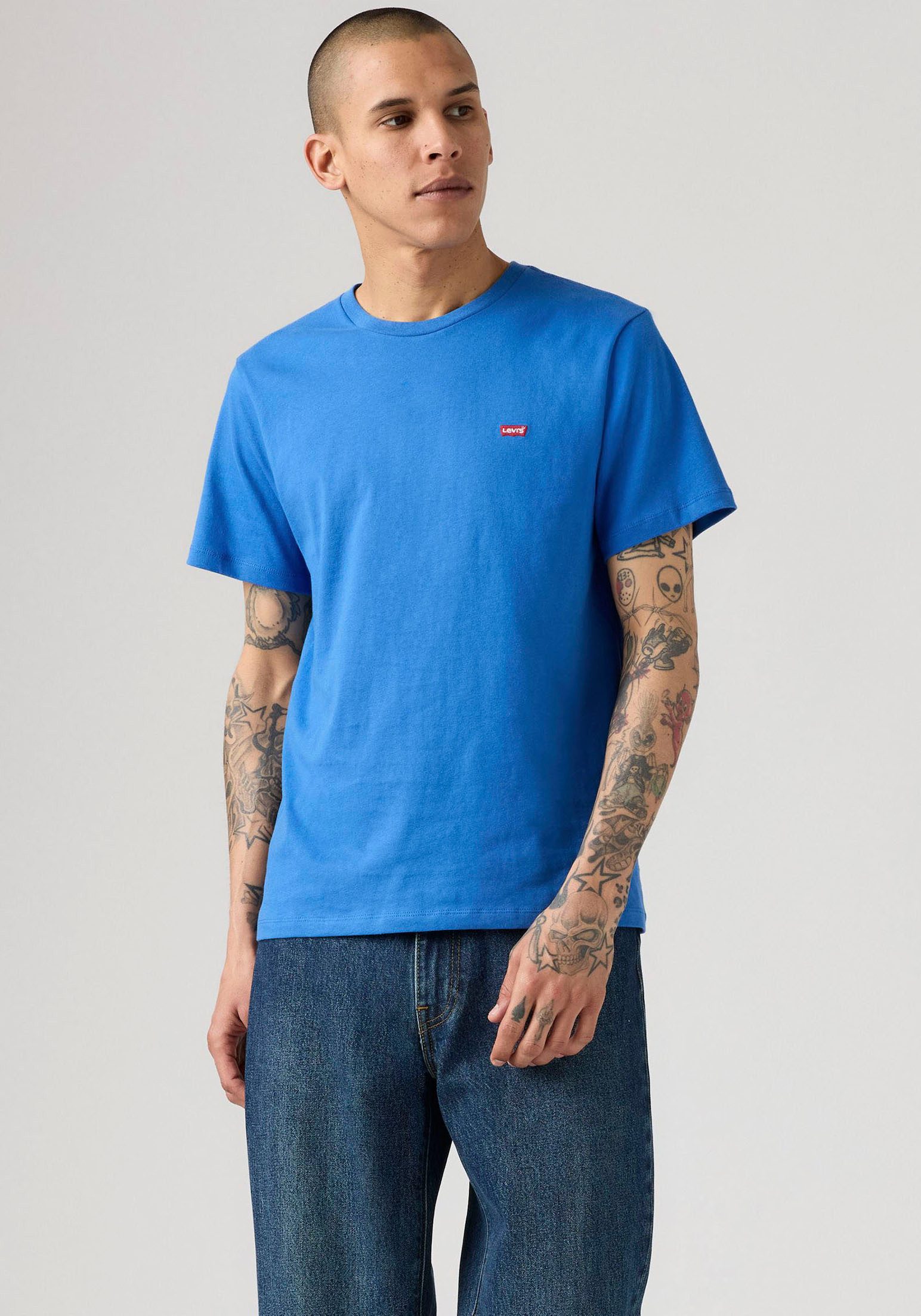 Levi's T-shirt ORIGINAL HM TEE heren t-shirts maat M blauw