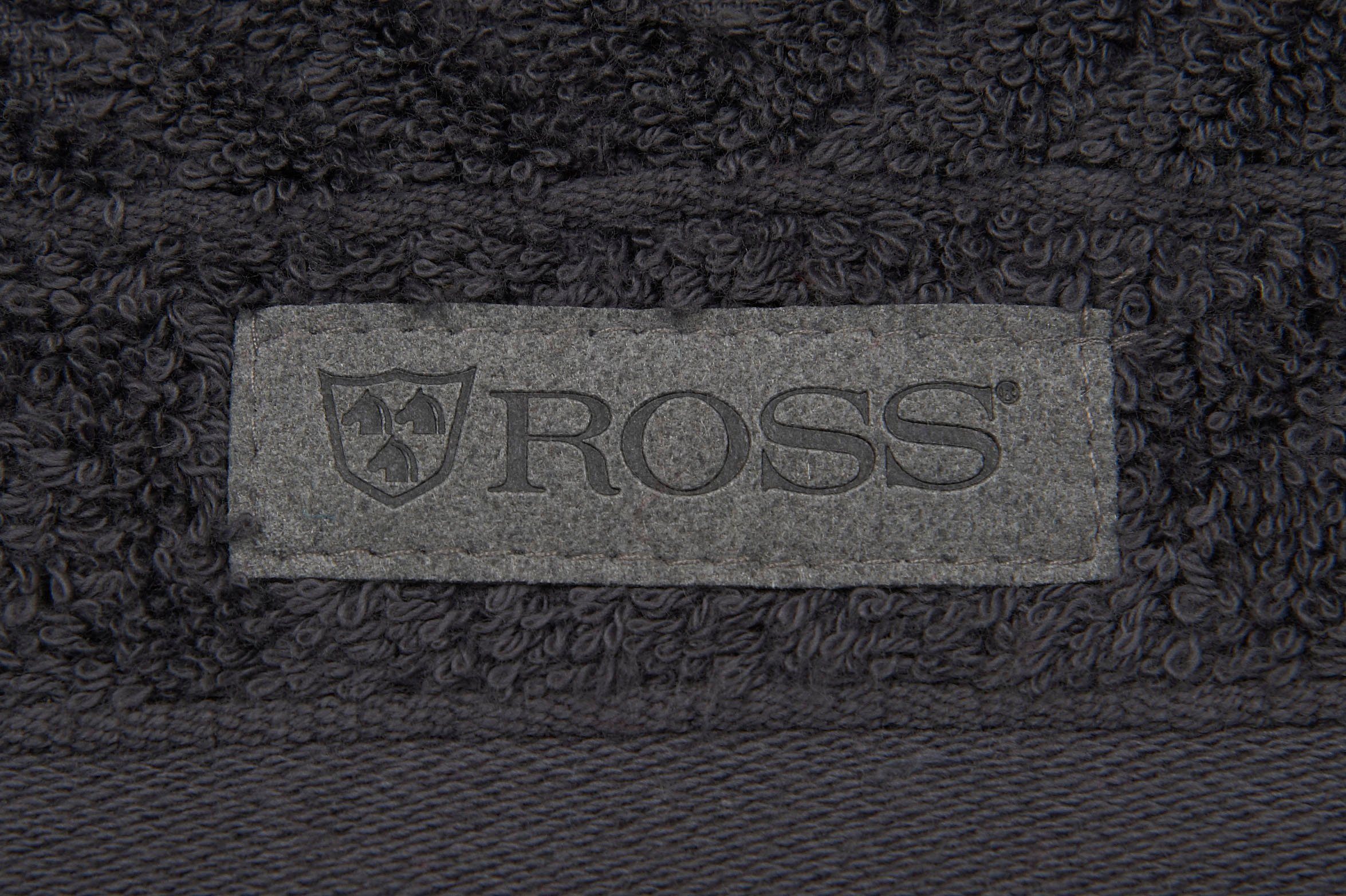 ROSS Gastendoek Smart Uni-rib met velourslabel (6-delig)