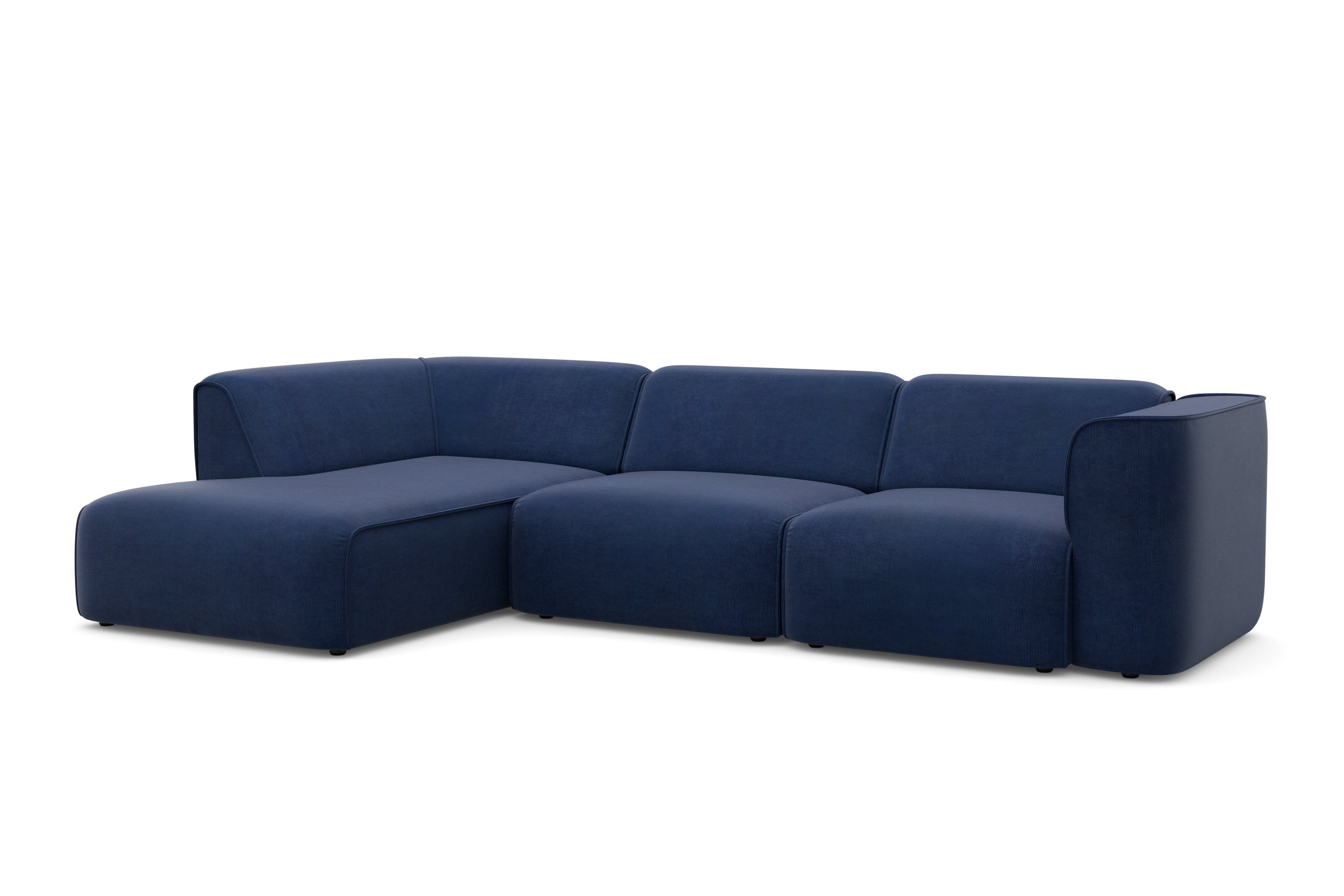 RAUM.ID Hoekbank Merid L-vorm, altijd uitbreidbaar met modules, B/D/H: 295/162/70 cm