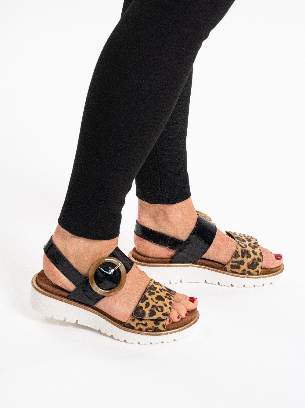 Ara Sandalen Bilbao , sleehaksandaal, comfortabele schoen met klittenbandsluitingen, g-breedte