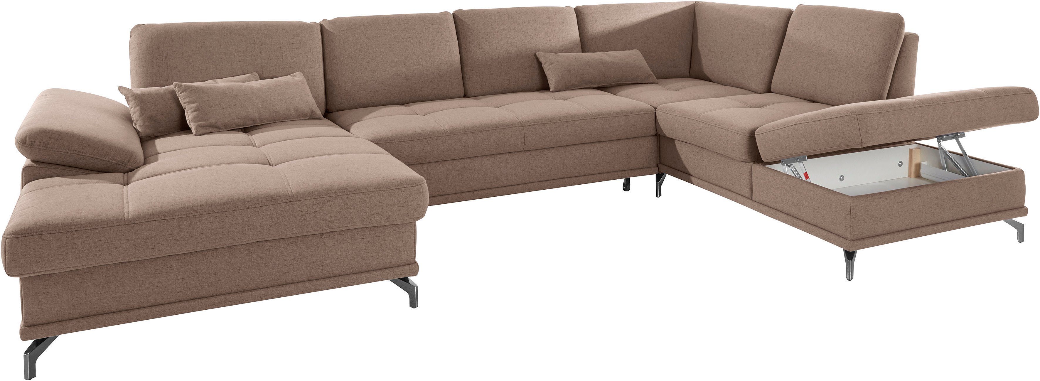 Places of Style Zithoek Costello U-vorm, met zitdiepteverstelling, armleuningverstelling en