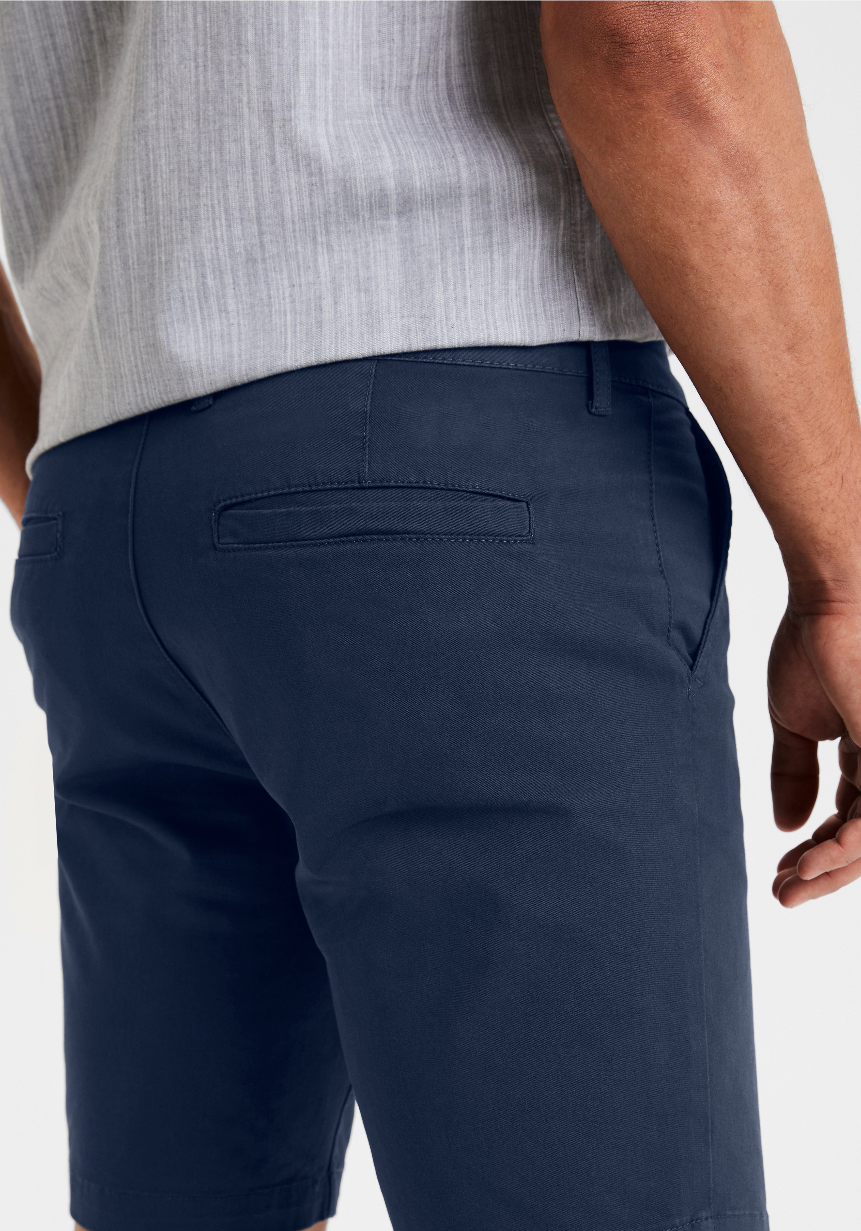 H.I.S Chino-short Regular fit Shorts van elastische katoenkwaliteit