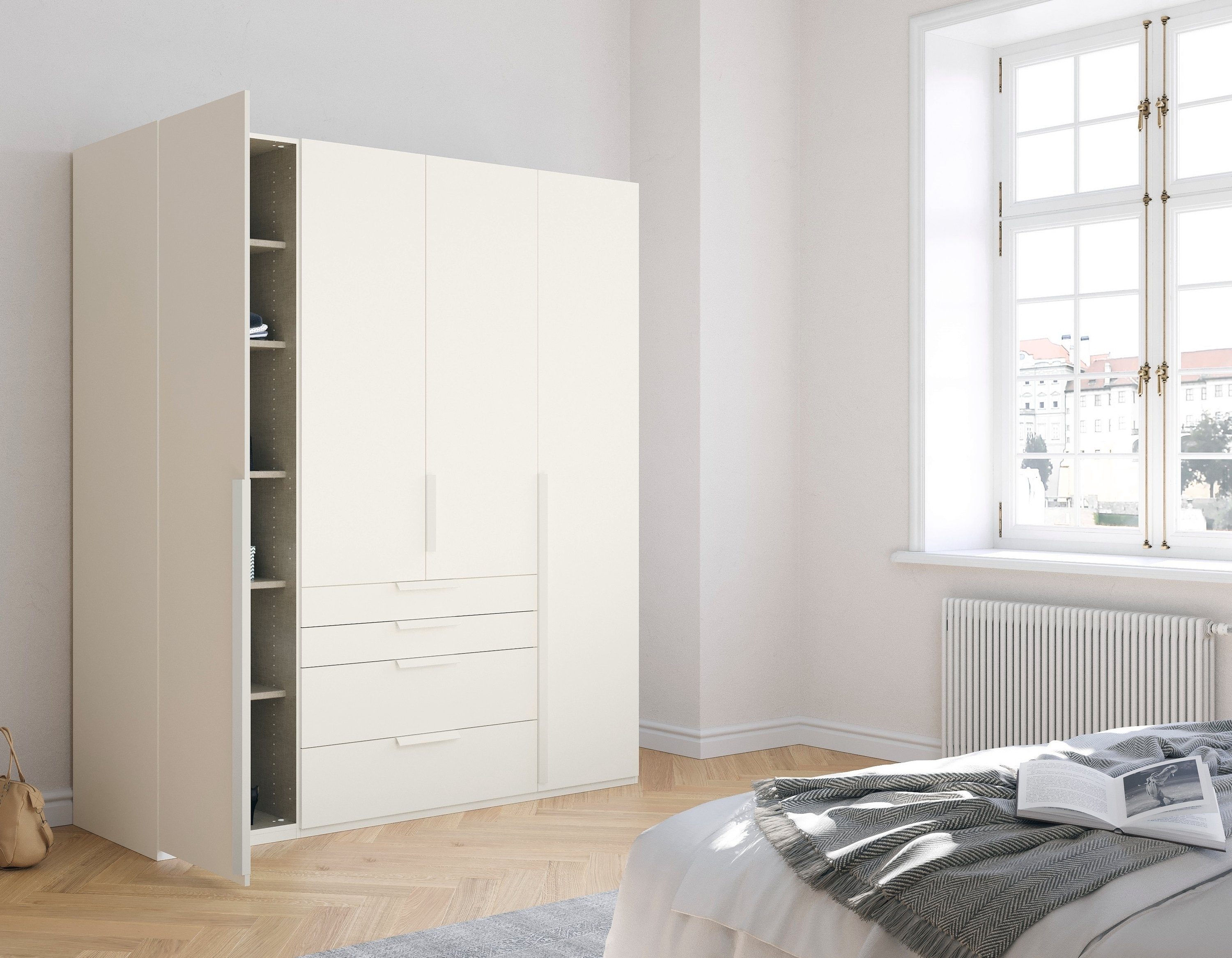 rauch Draaideurkast Purisma met laden en vele accessoires, met soft-closefunctie