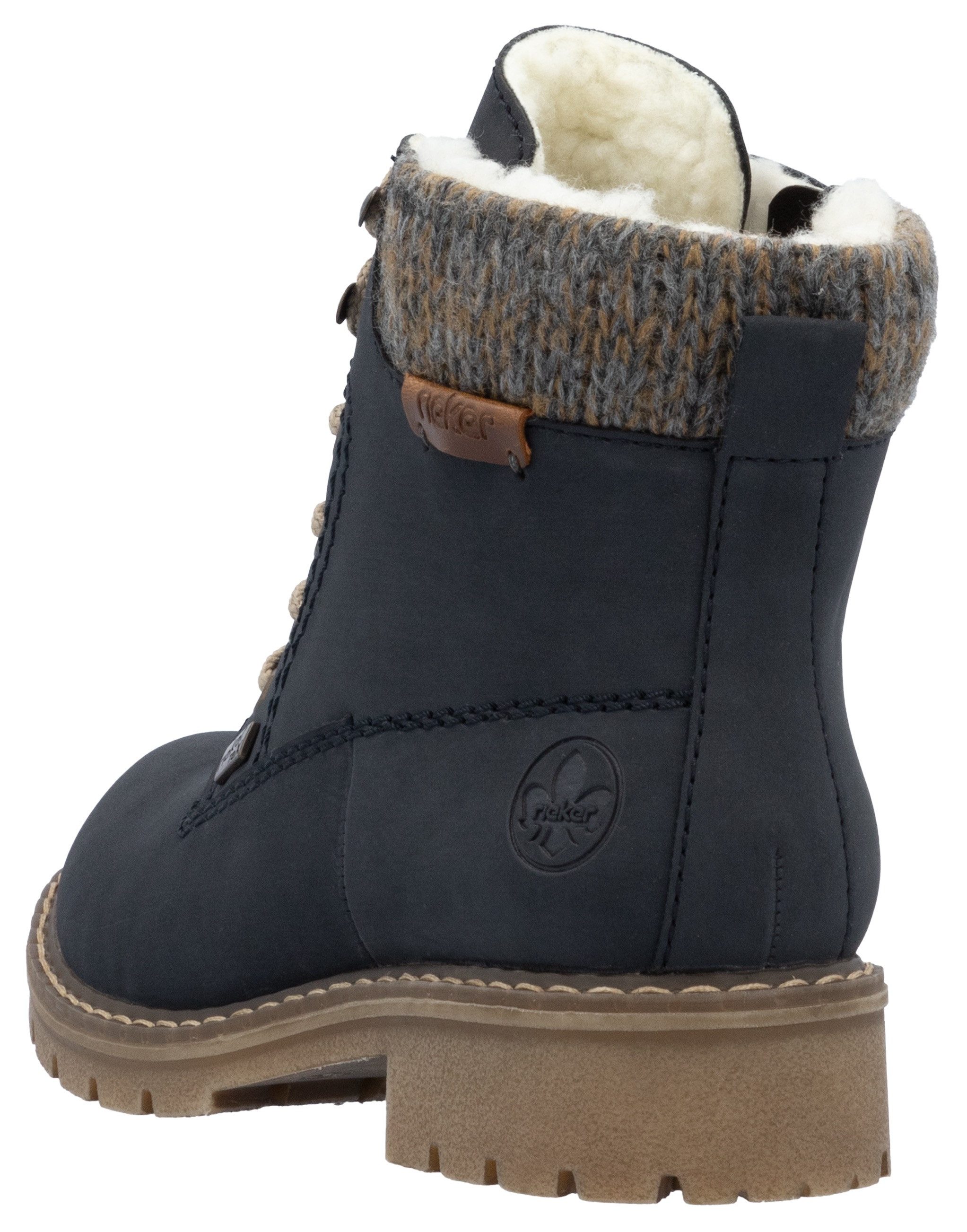 Rieker Winterlaarsjes , veterschoenen, enkellaars met waterafstotende riekertex-membraan