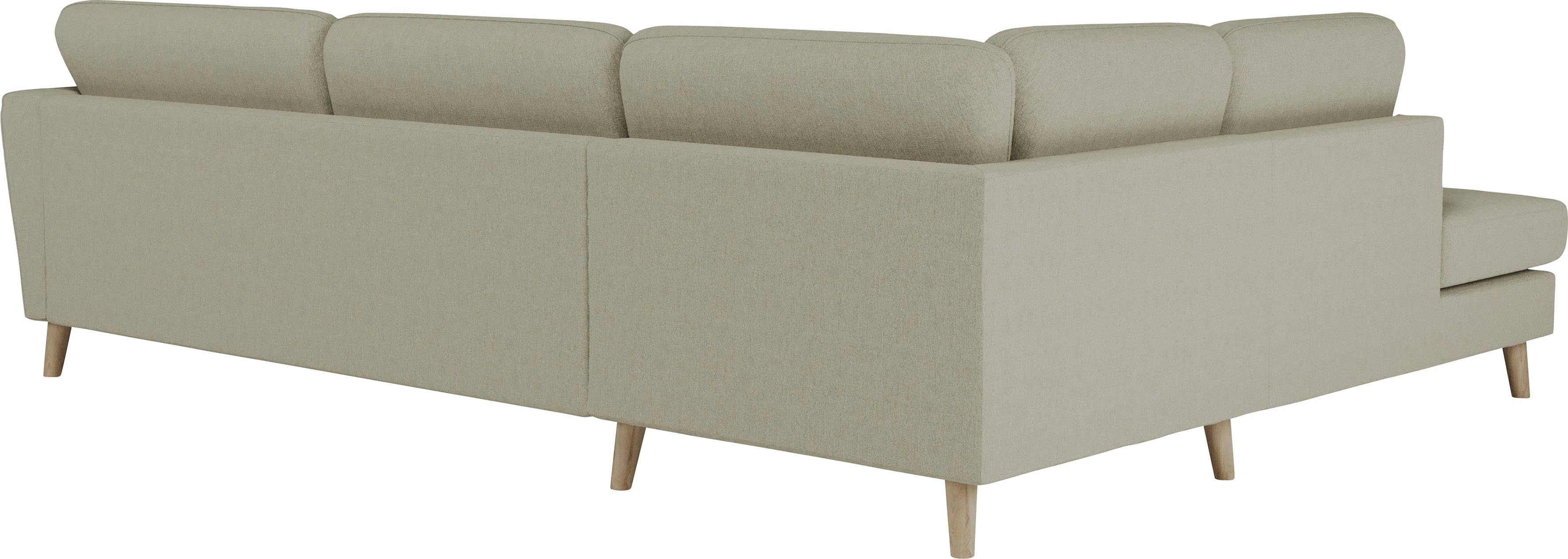 Home affaire Hoekbank MARSEILLE 278/202 cm, L-vorm, ottoman rechts/links, verschillende bekledingen