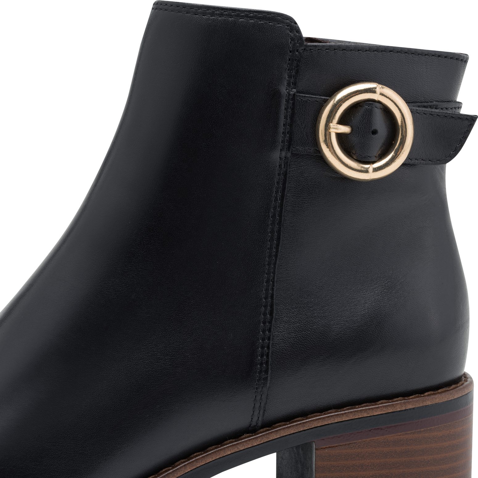 Marco Tozzi Laarsjes , blokhak, business schoen met praktische binnenritssluiting