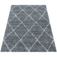 ayyildiz teppiche hoogpolig vloerkleed alvor 3401 woonkamer grijs